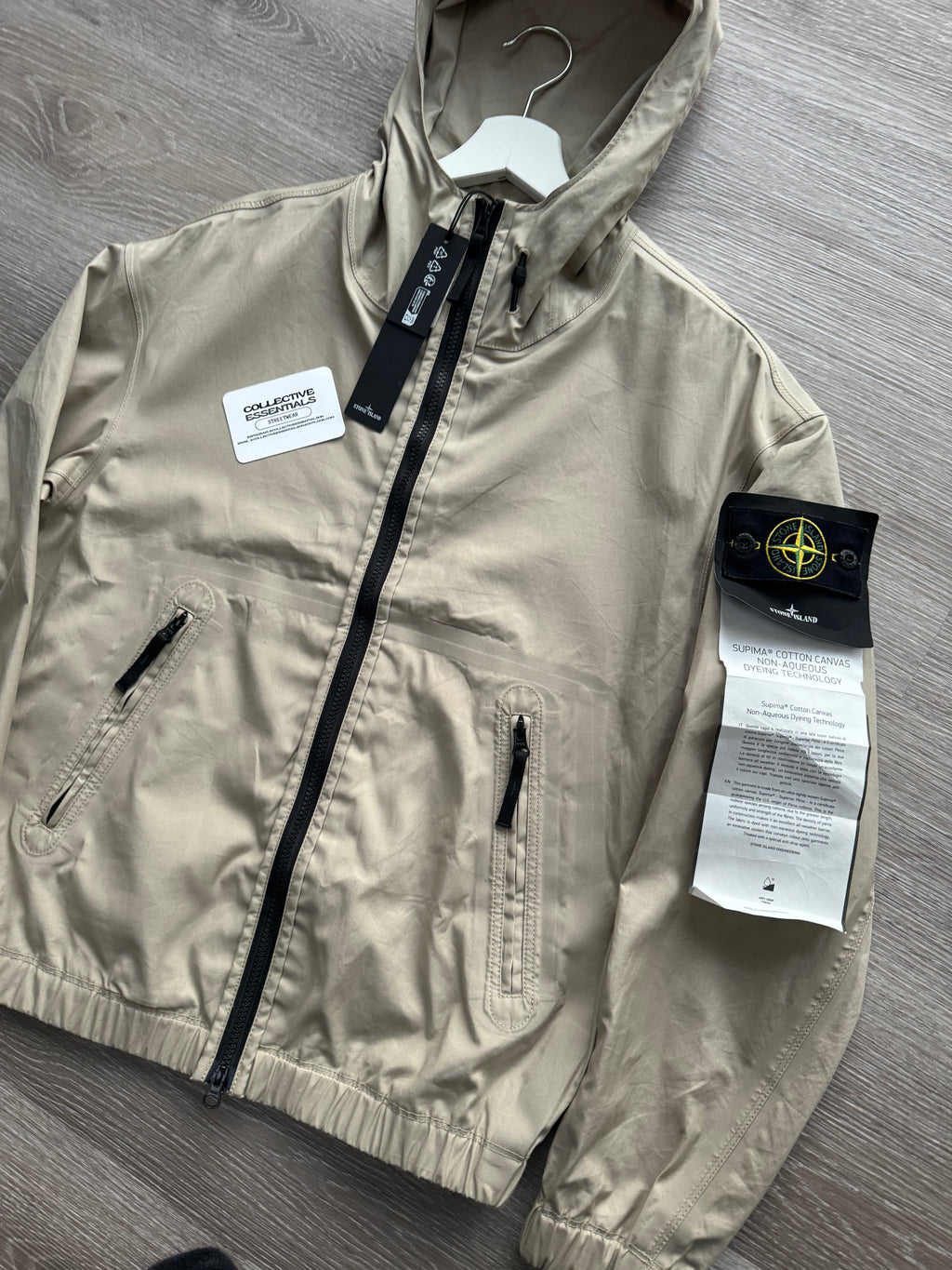 Stone Island Suprima Cotton Canvas Jacket - Beige
