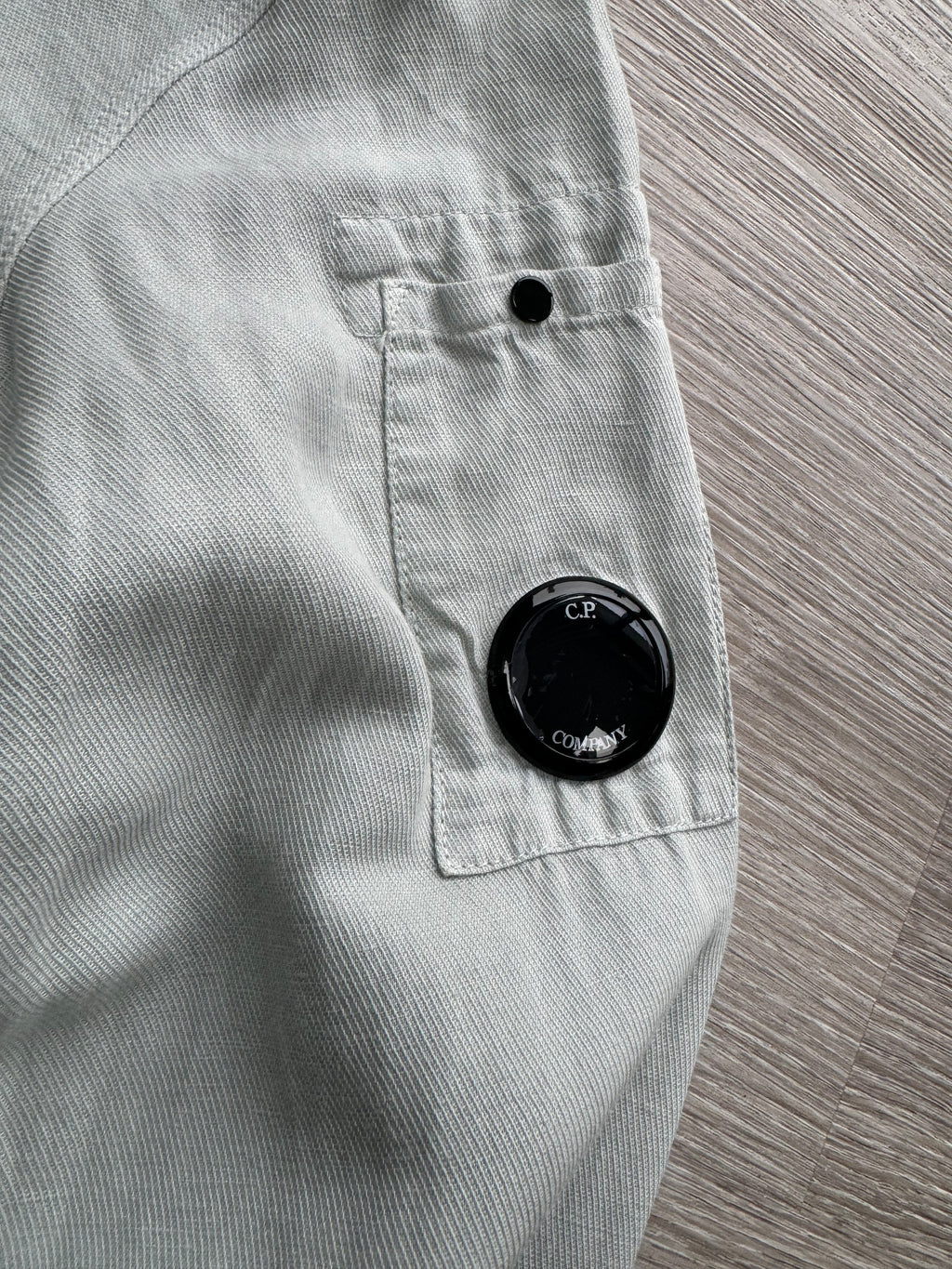 C.P. Company Buttoned Cotton/Linen Blend Overshirt - Medium