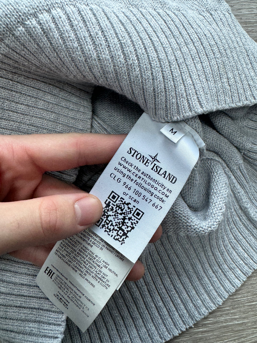 Stone Island Knitted Quarter-Zip - Medium