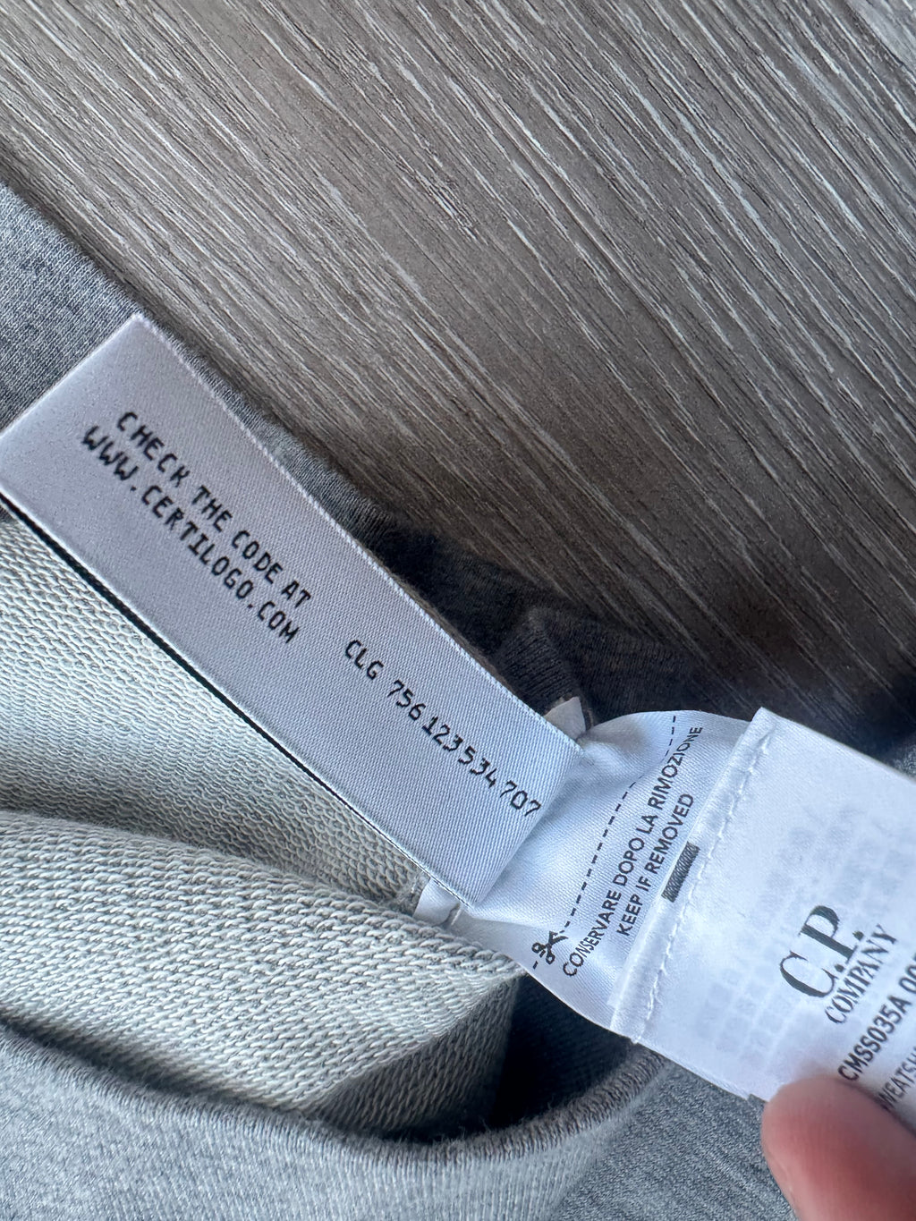 C.P. Company Grey Quarter Zip - Large