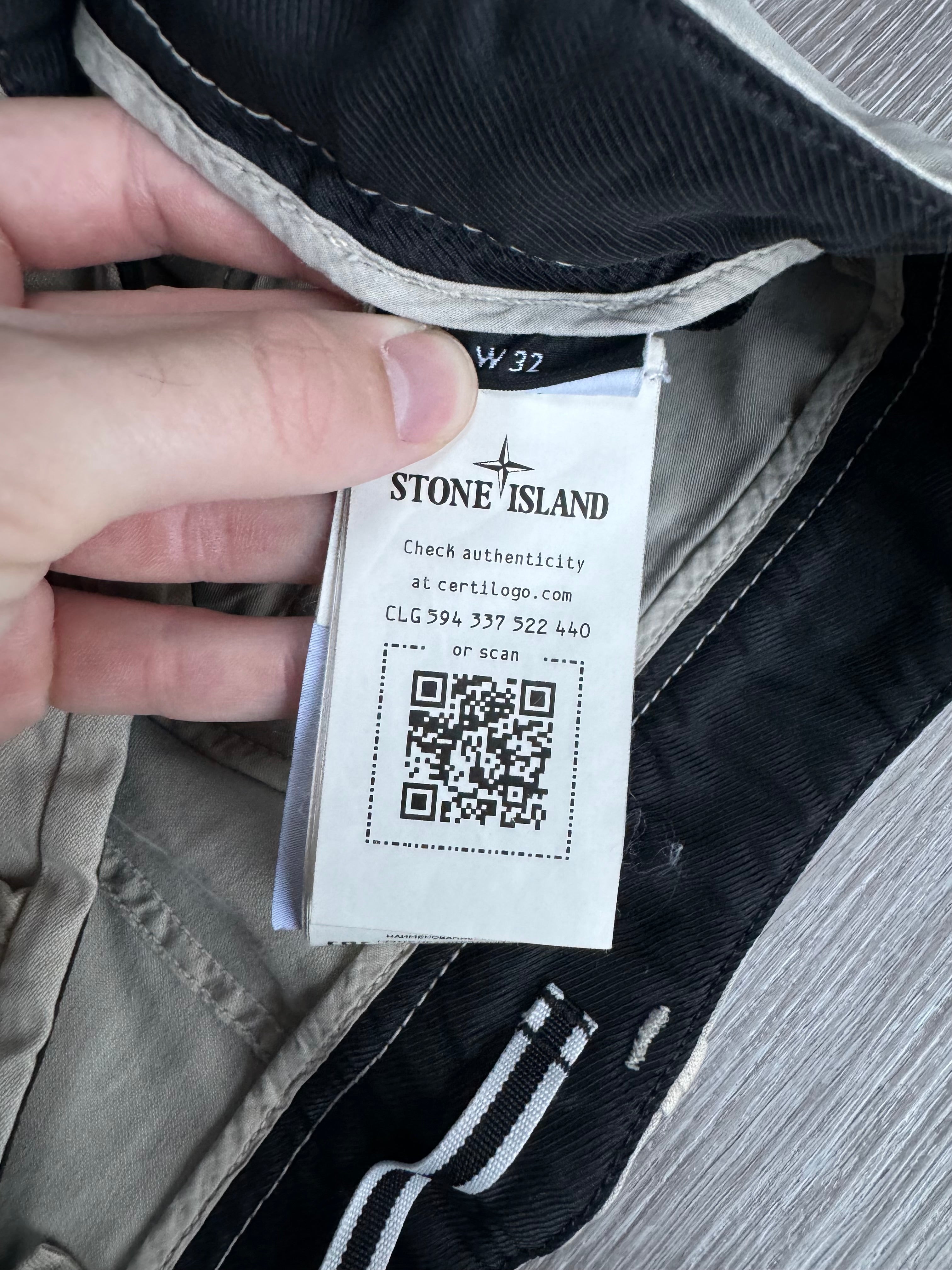 Stone Island Cargo Trousers - Cream