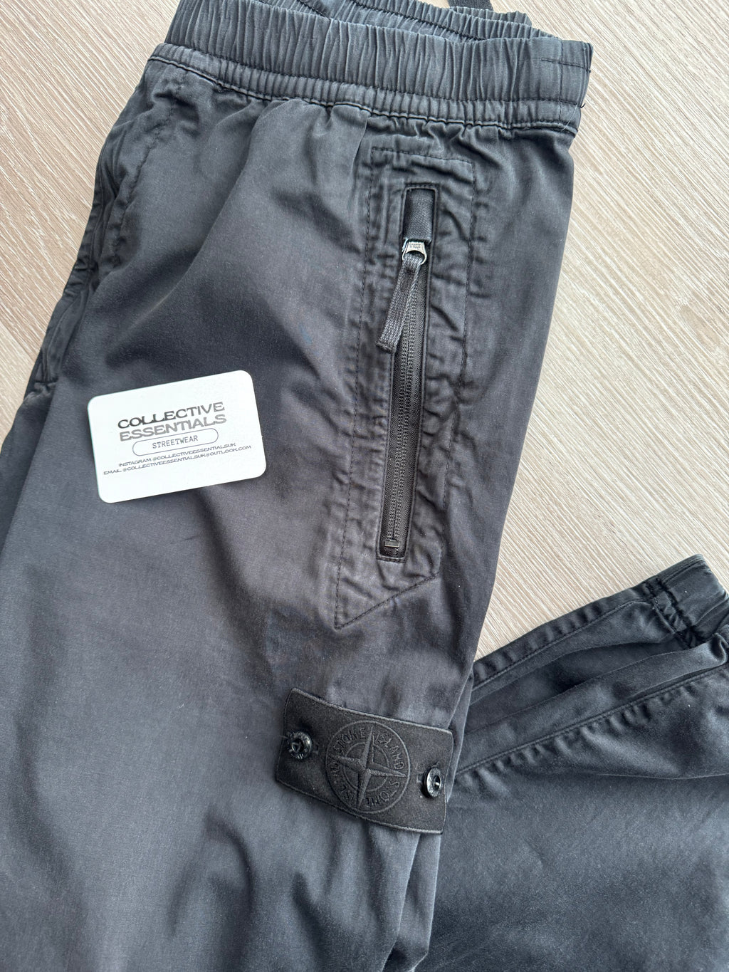 Stone Island Black Ghost Cargo Trousers (Navy)