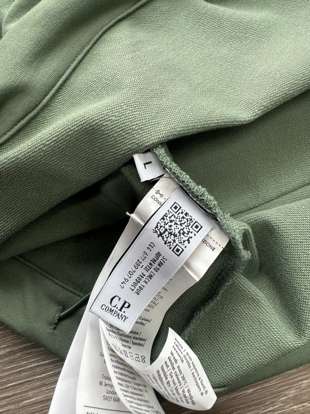 C.P. Company Green Metropolis Series Half Zip Sweatshirt - Large