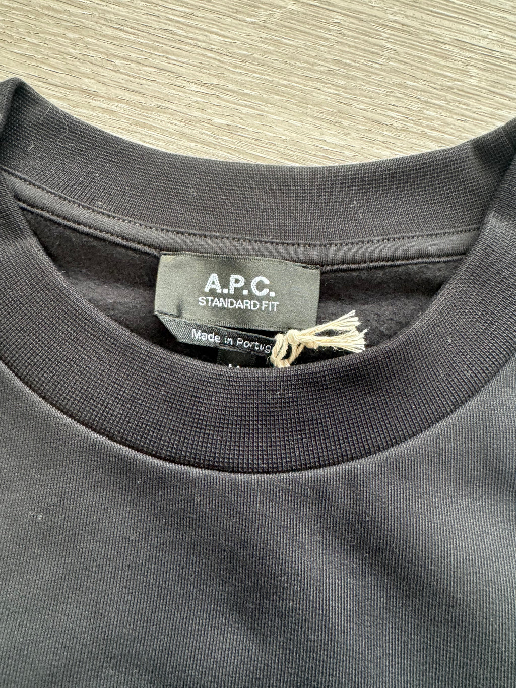 A.P.C. Rue Madame Paris Black Sweatshirt - Medium