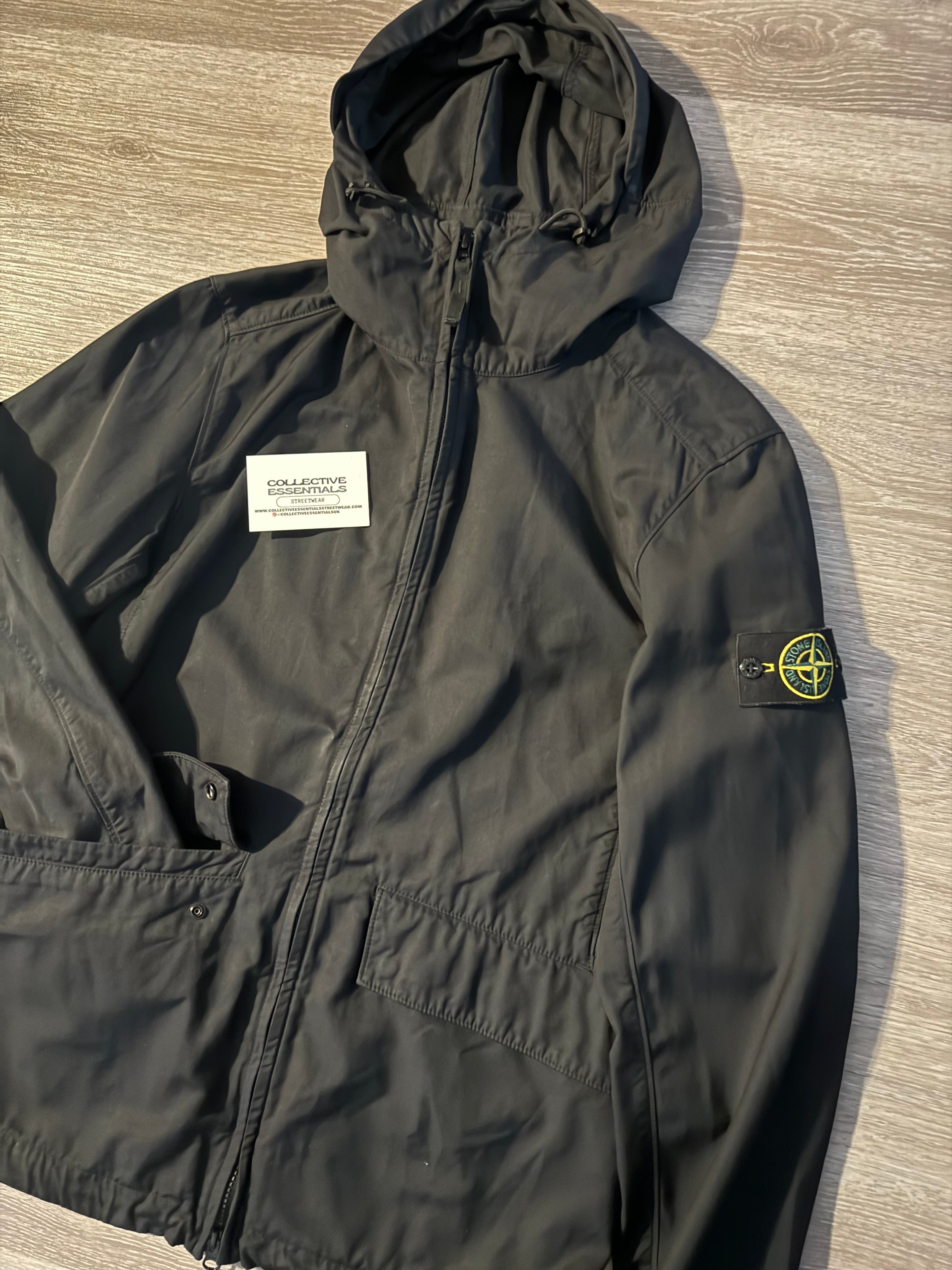 Stone Island Nylon Cotton Batavia Jacket (Black)