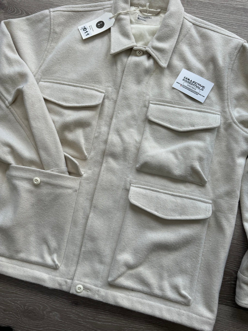 Universal Works Parachute Field Ecru Jacket - Large