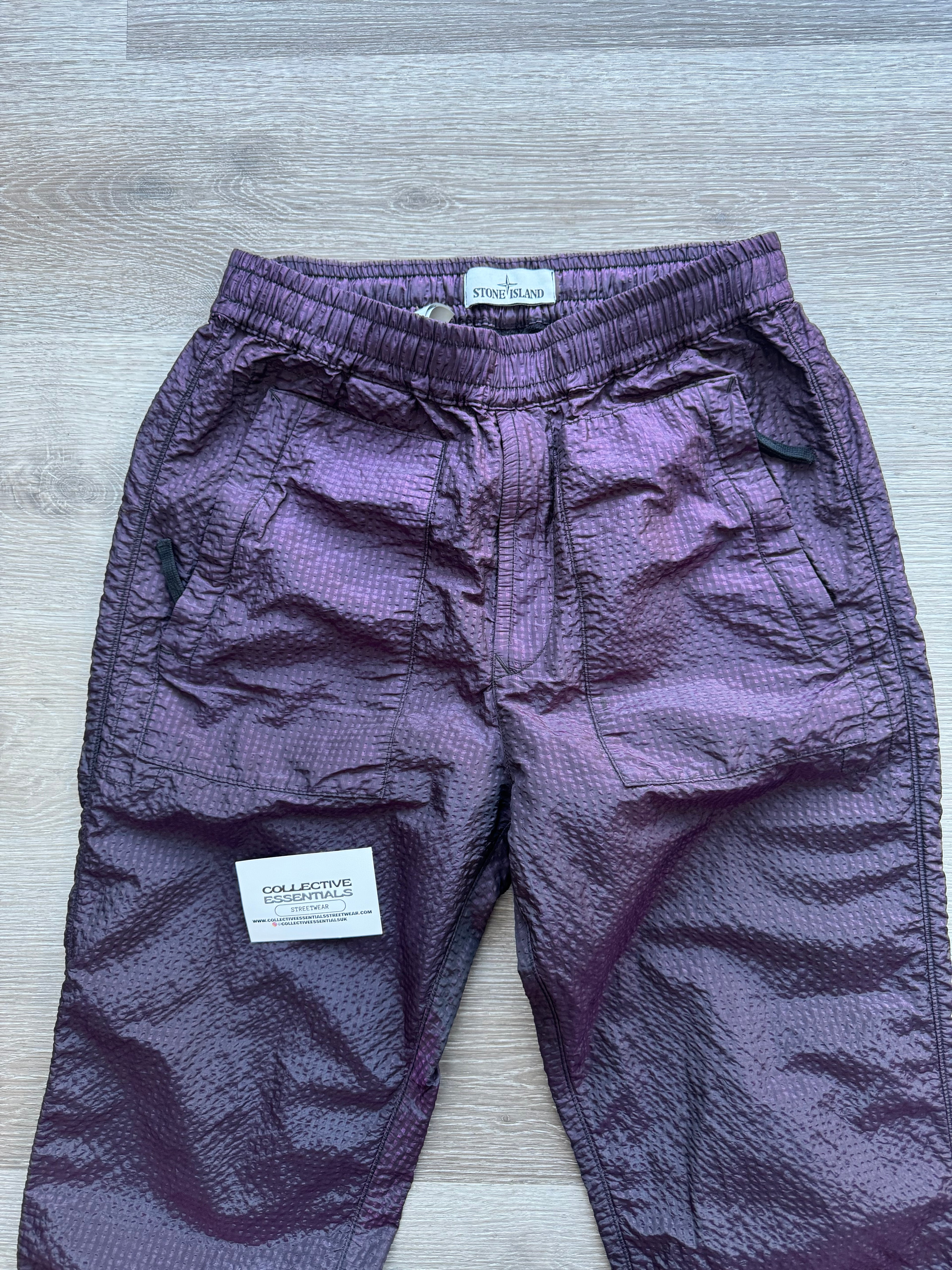 Stone Island Nylon Metal Purple Trousers - Small