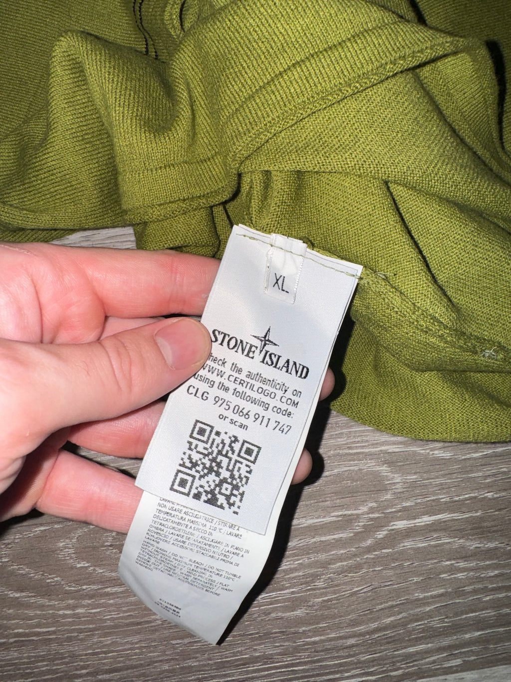 Stone Island Knitted Crewneck Sweatshirt (Lime) XL