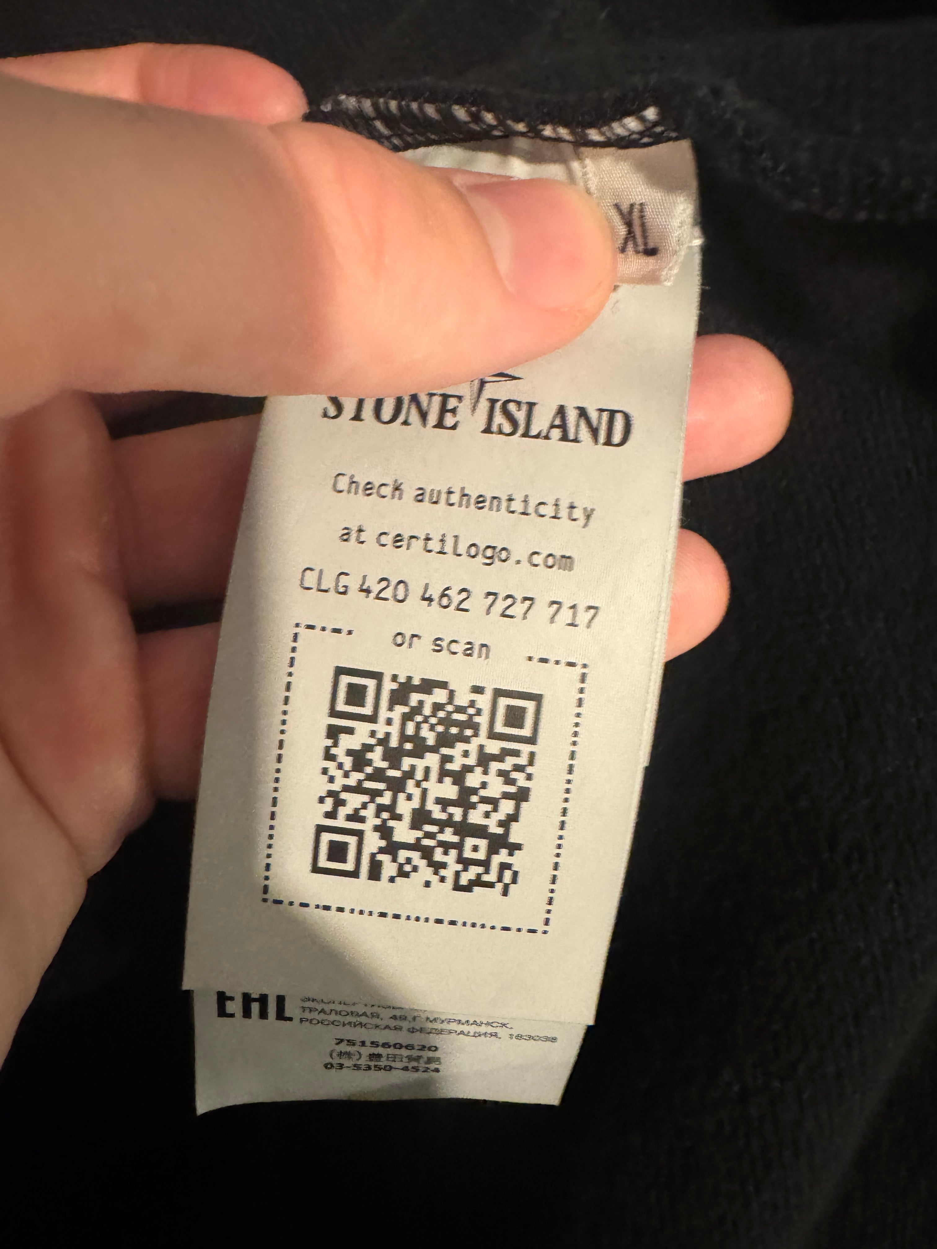 Stone Island Brushed Cotton Hoodie - Black