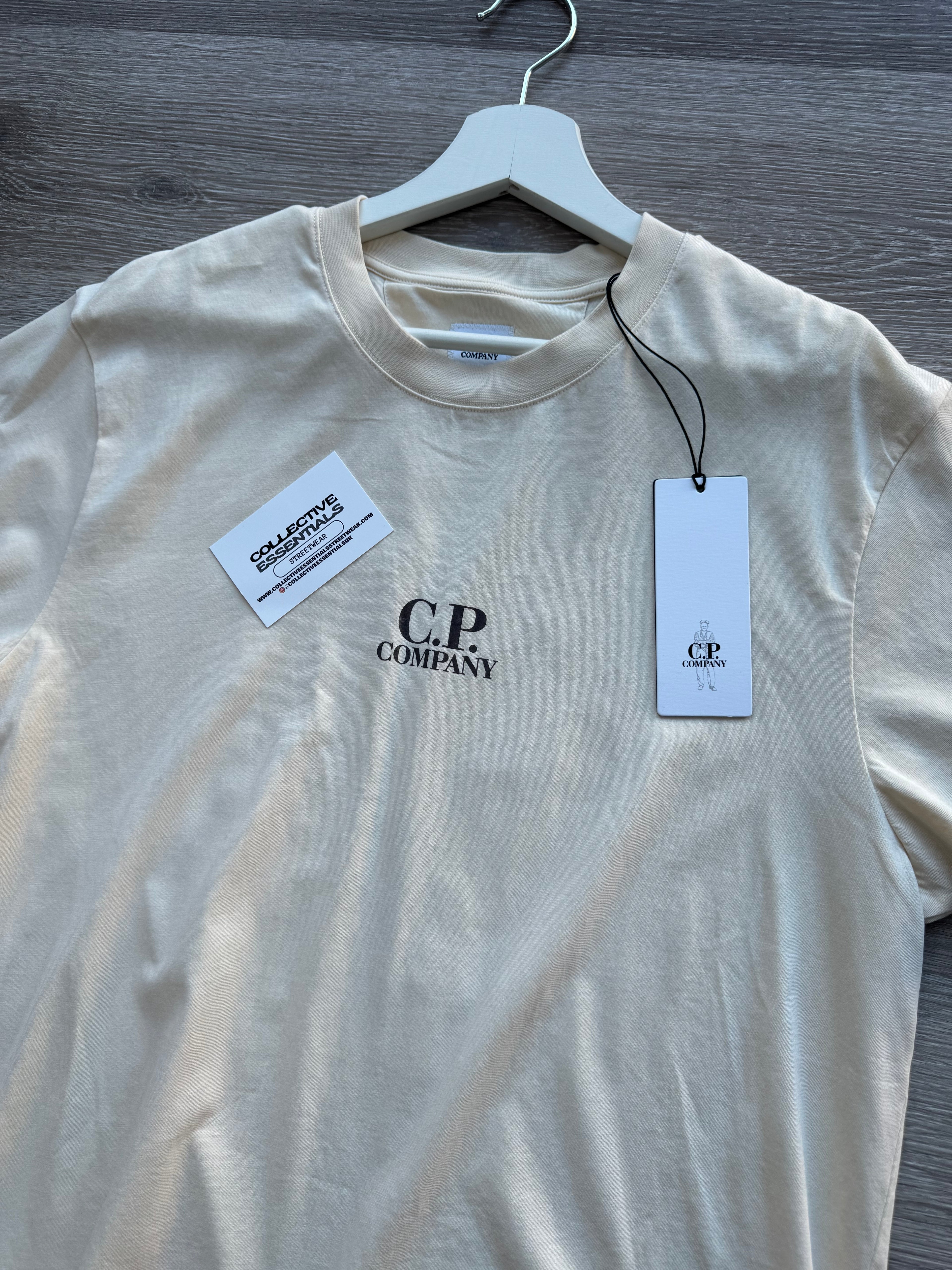 C.P Company Pistachio Shell Logo T-Shirt - Large