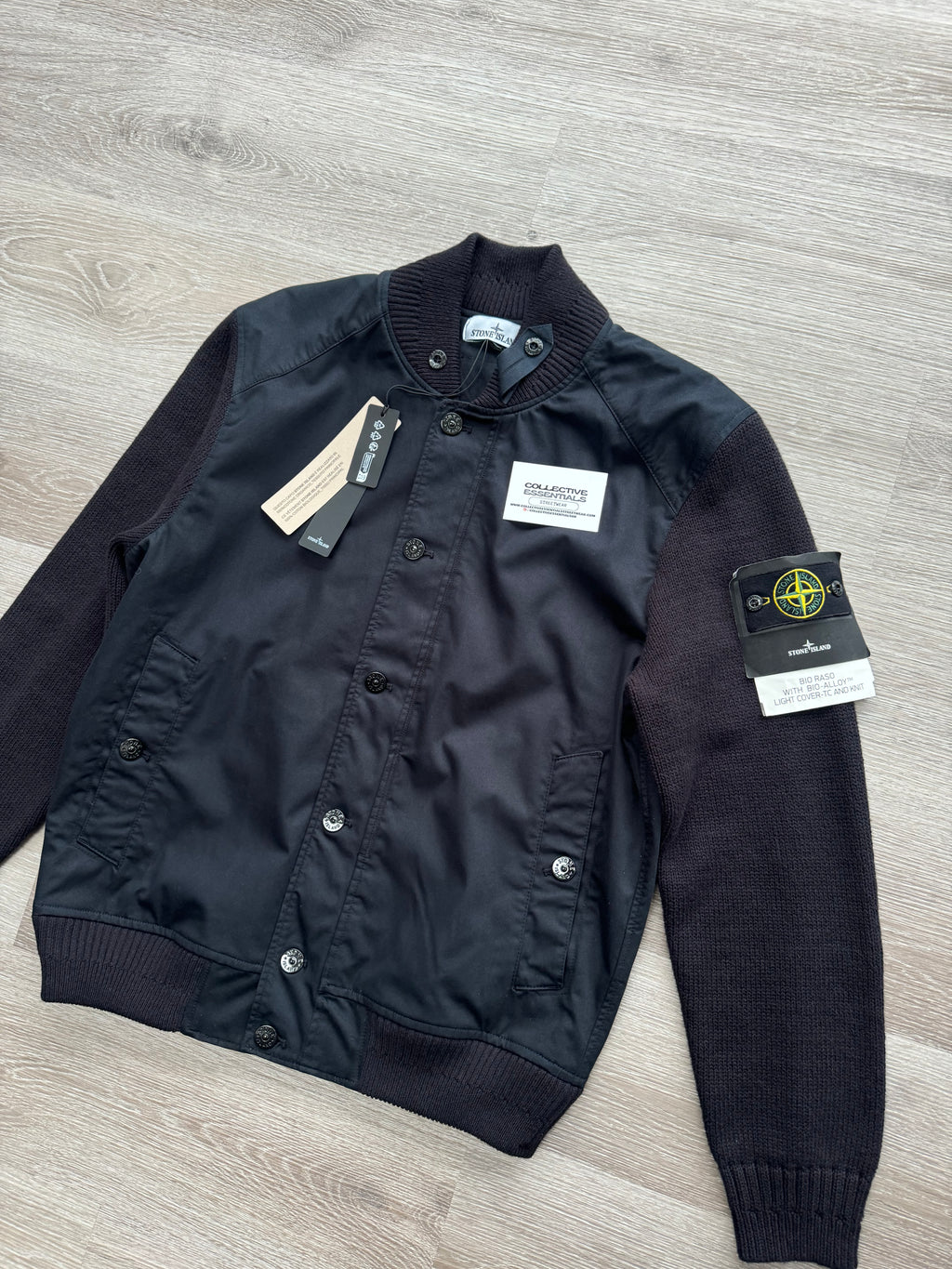 Stone Island Bio Raso with Bio-Alloy Light Cover-TC Knitted Bomber - Large
