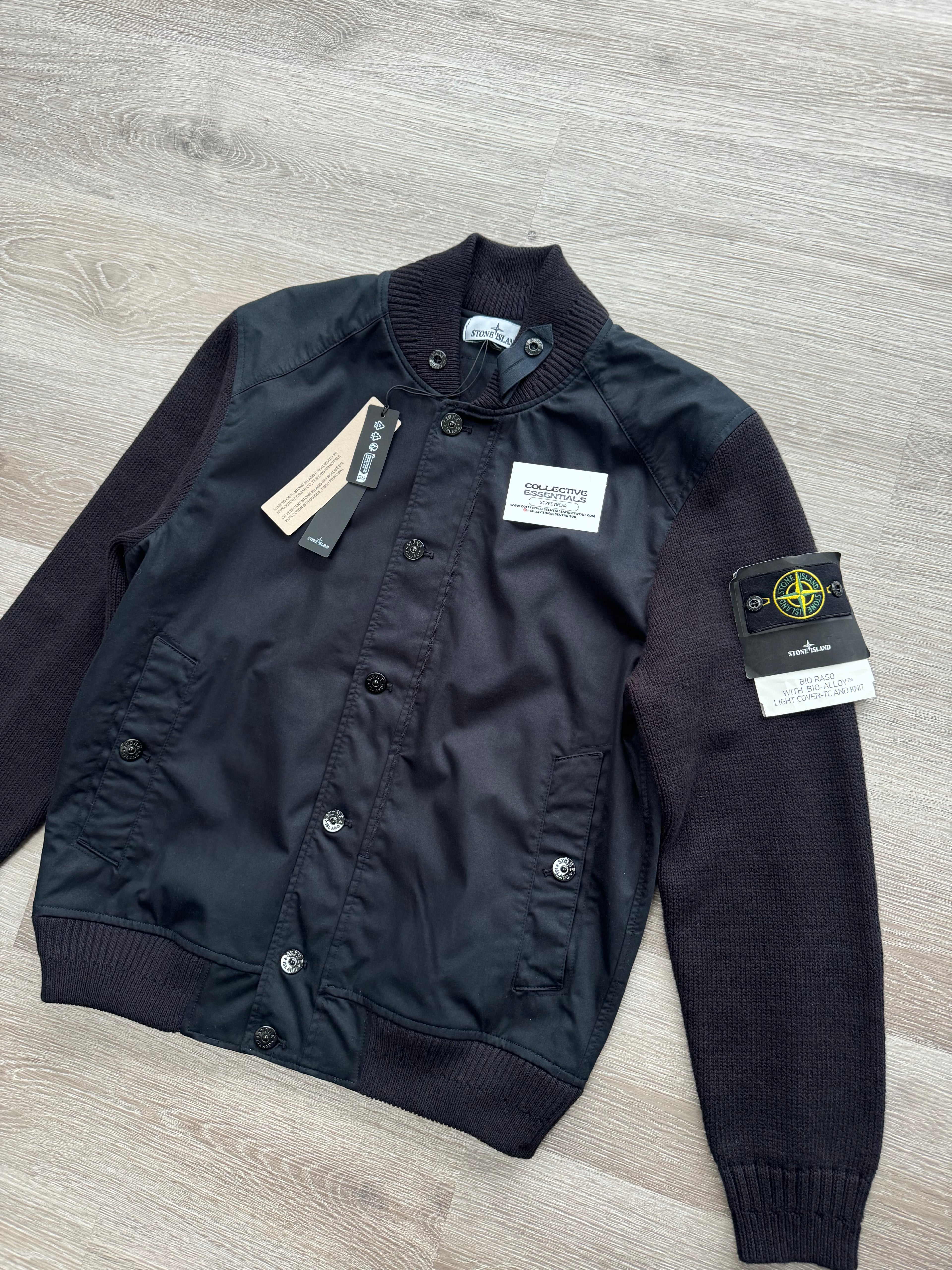 Stone Island Bio Raso with Bio-Alloy Light Cover-TC Knitted Bomber - Large