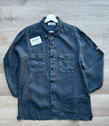 Stone Island Linen Overshirt - Navy