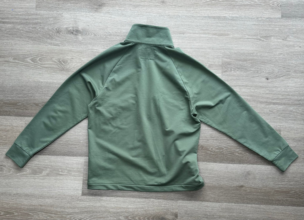 C.P. Company Green Metropolis Series Half Zip Sweatshirt - Large