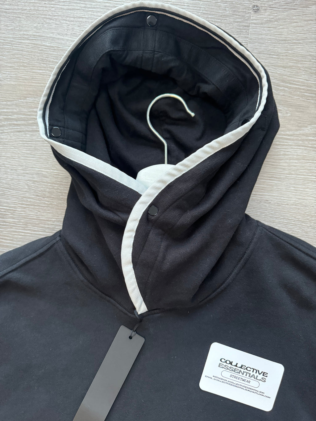 Stone Island Brushed Cotton Hoodie - Black