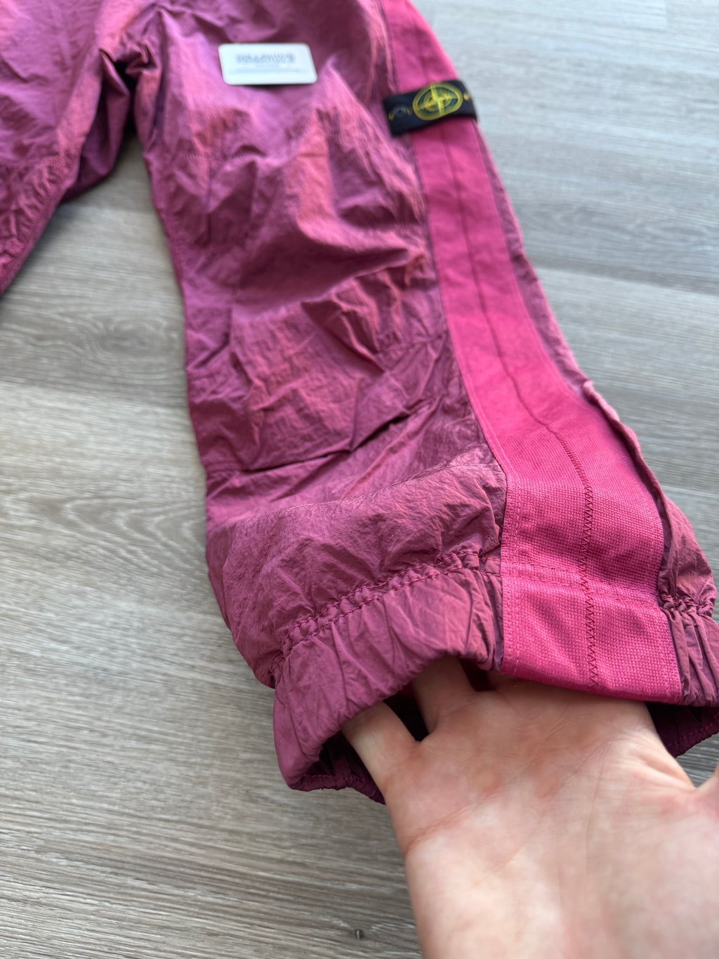 Stone Island Nylon Metal Trousers - Burgundy