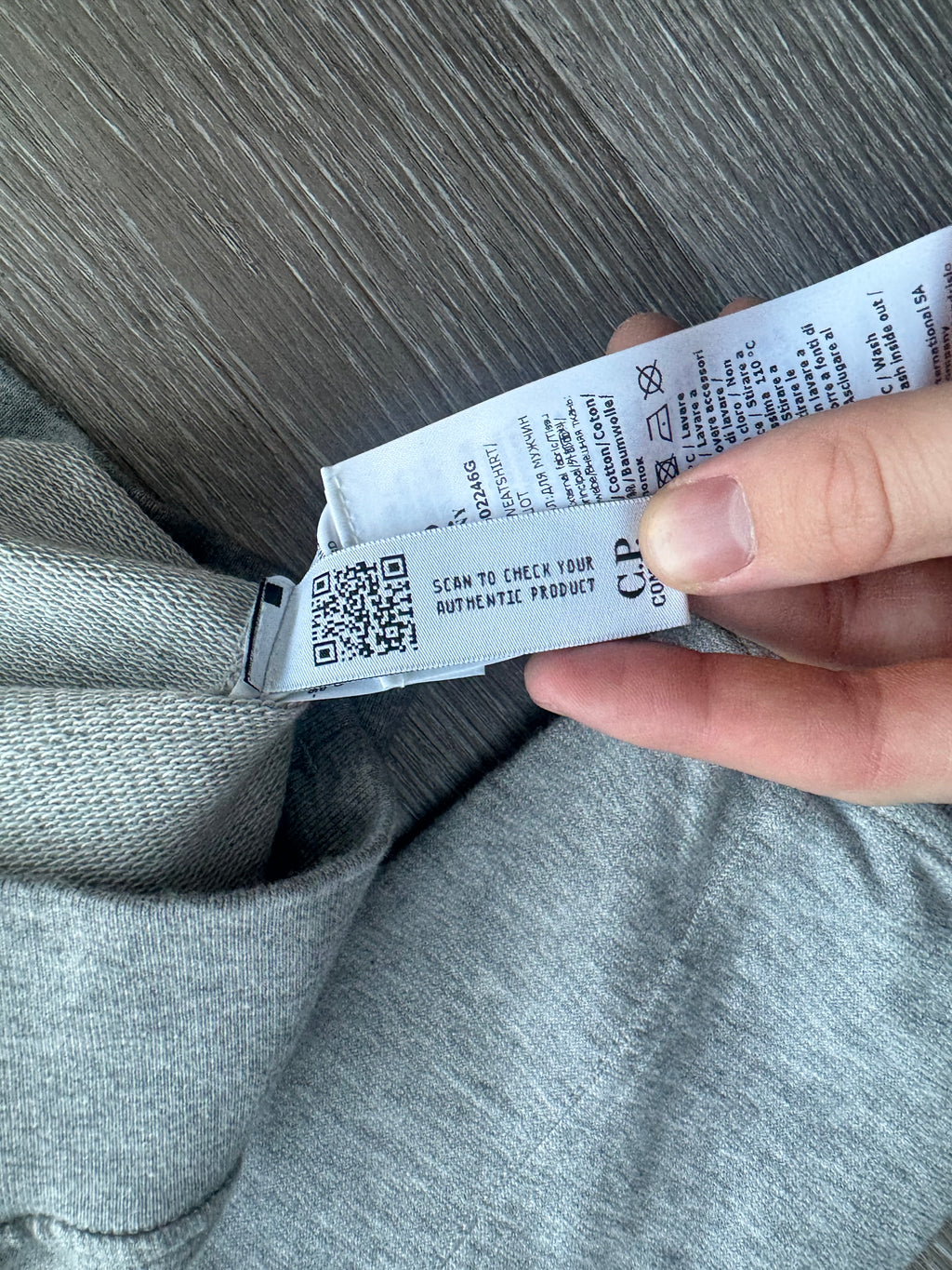 C.P. Company Grey Quarter Zip - Large