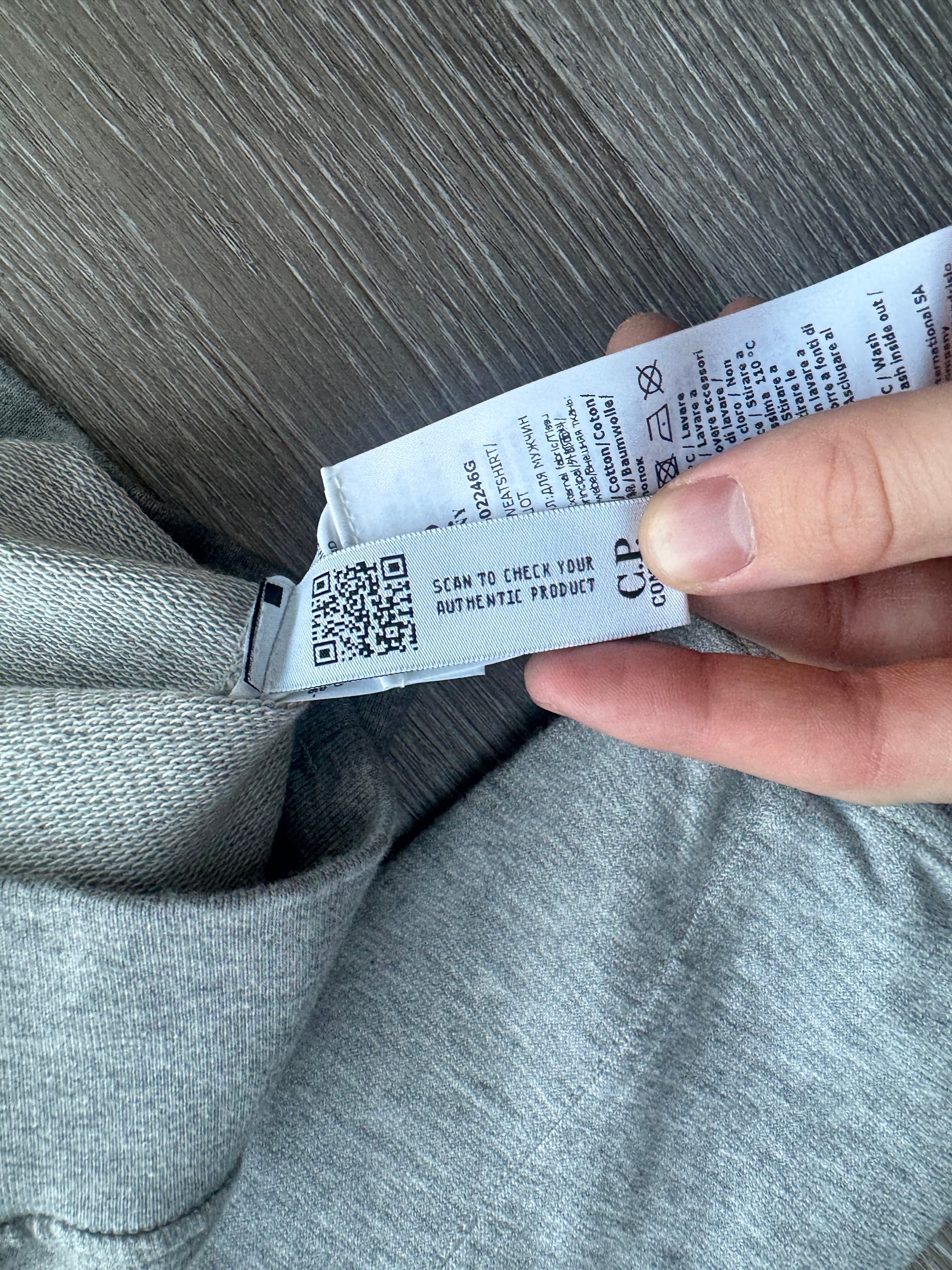 C.P. Company Grey Quarter Zip - Large