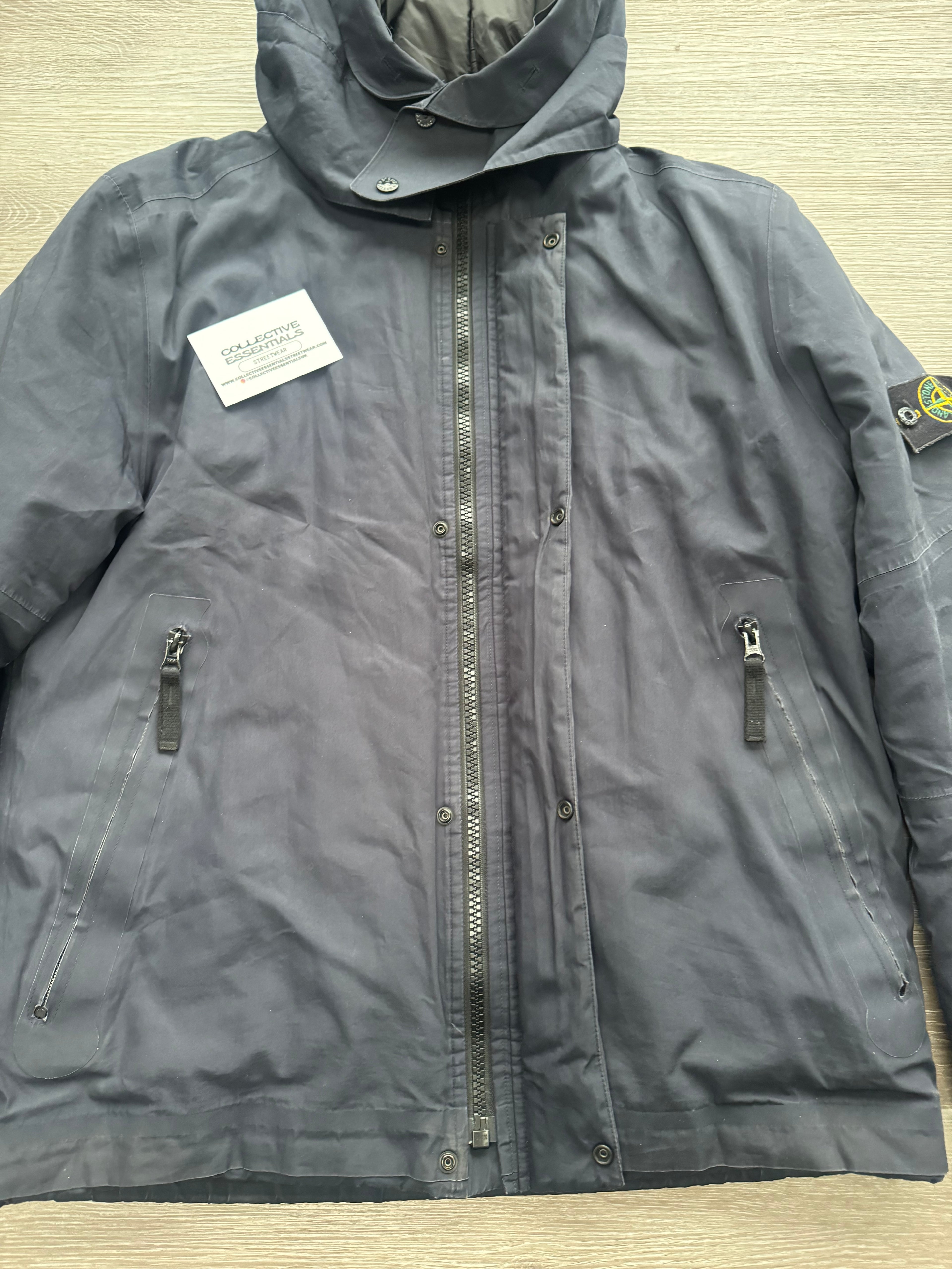 Stone Island Water Repellent Suprima Cotton with Primaloft Insulation - Large (Navy)