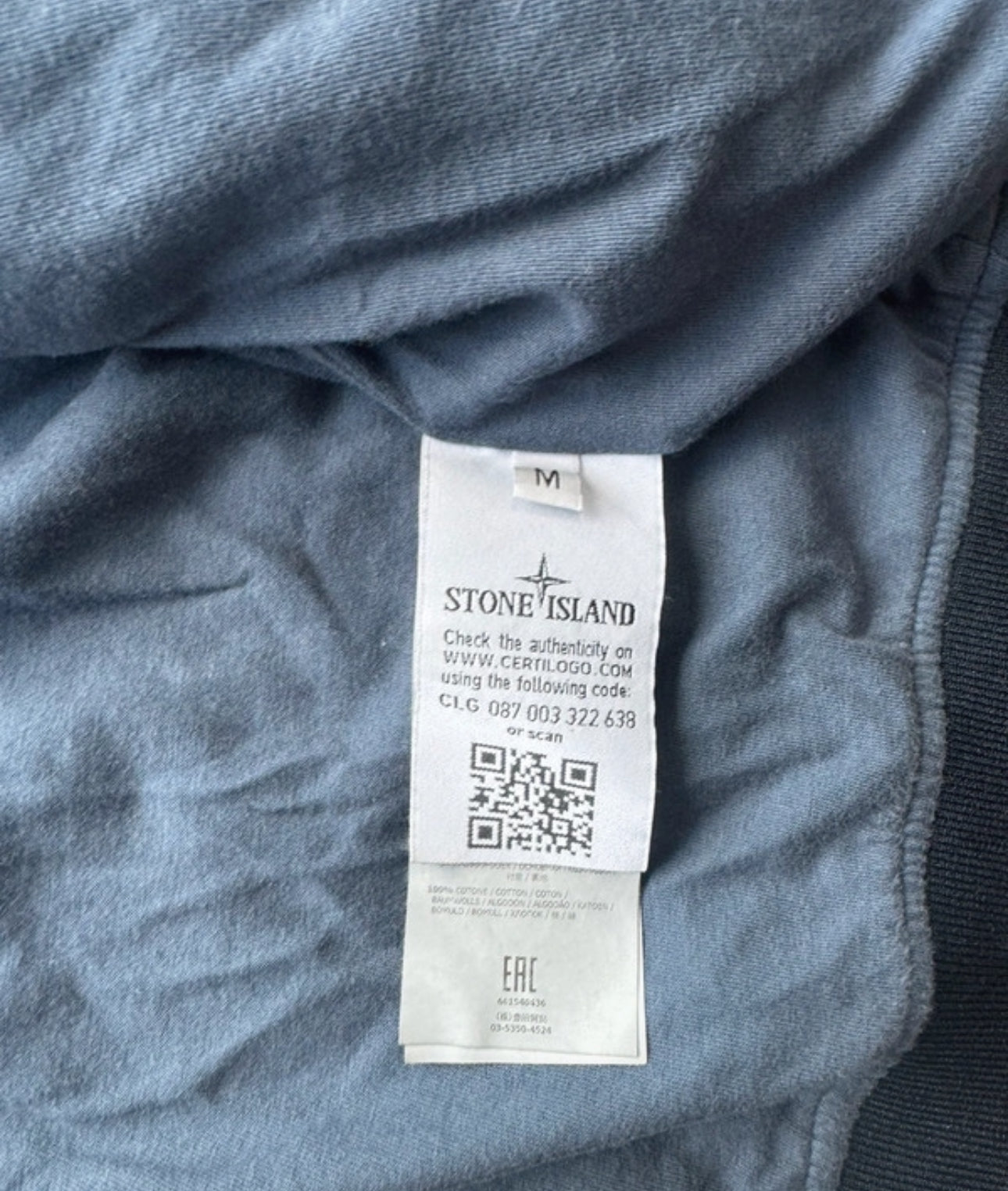 Stone Island Crinkle Reps Bomber Jacket - Navy