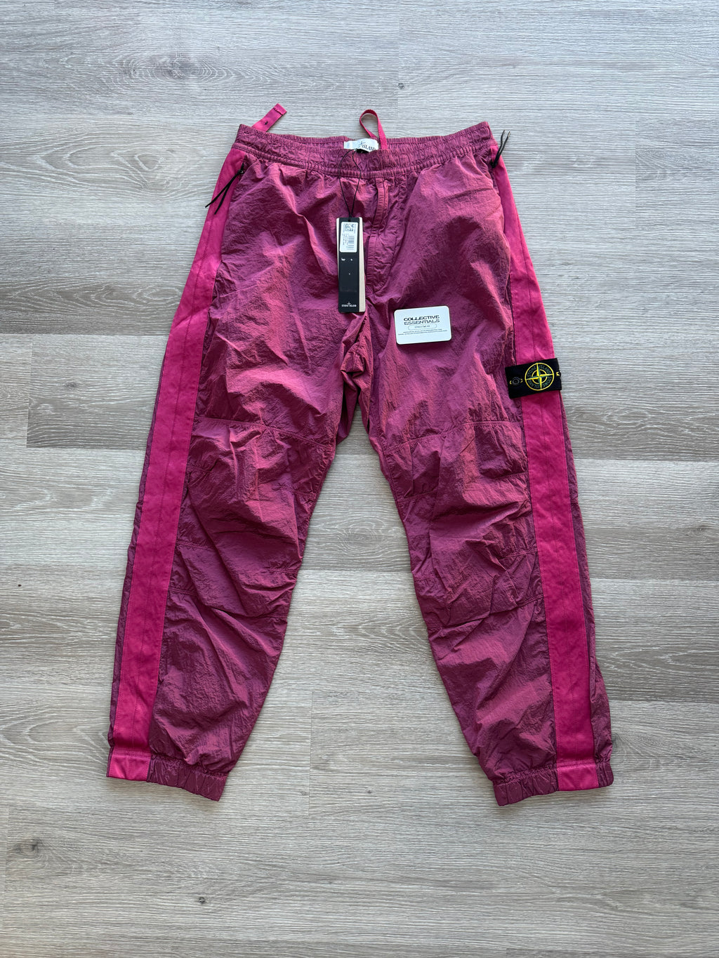Stone Island Nylon Metal Trousers - Burgundy