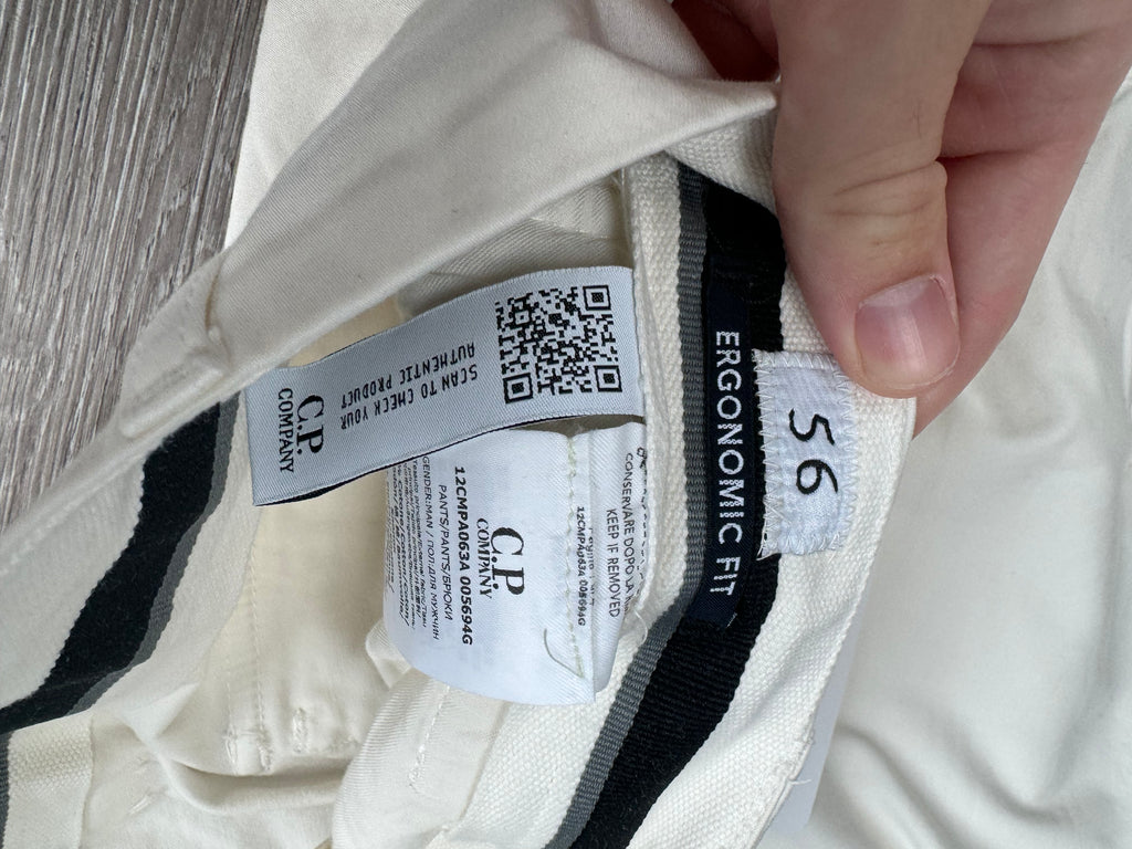 C.P. Company Metropolis Cargo Trousers - Cream