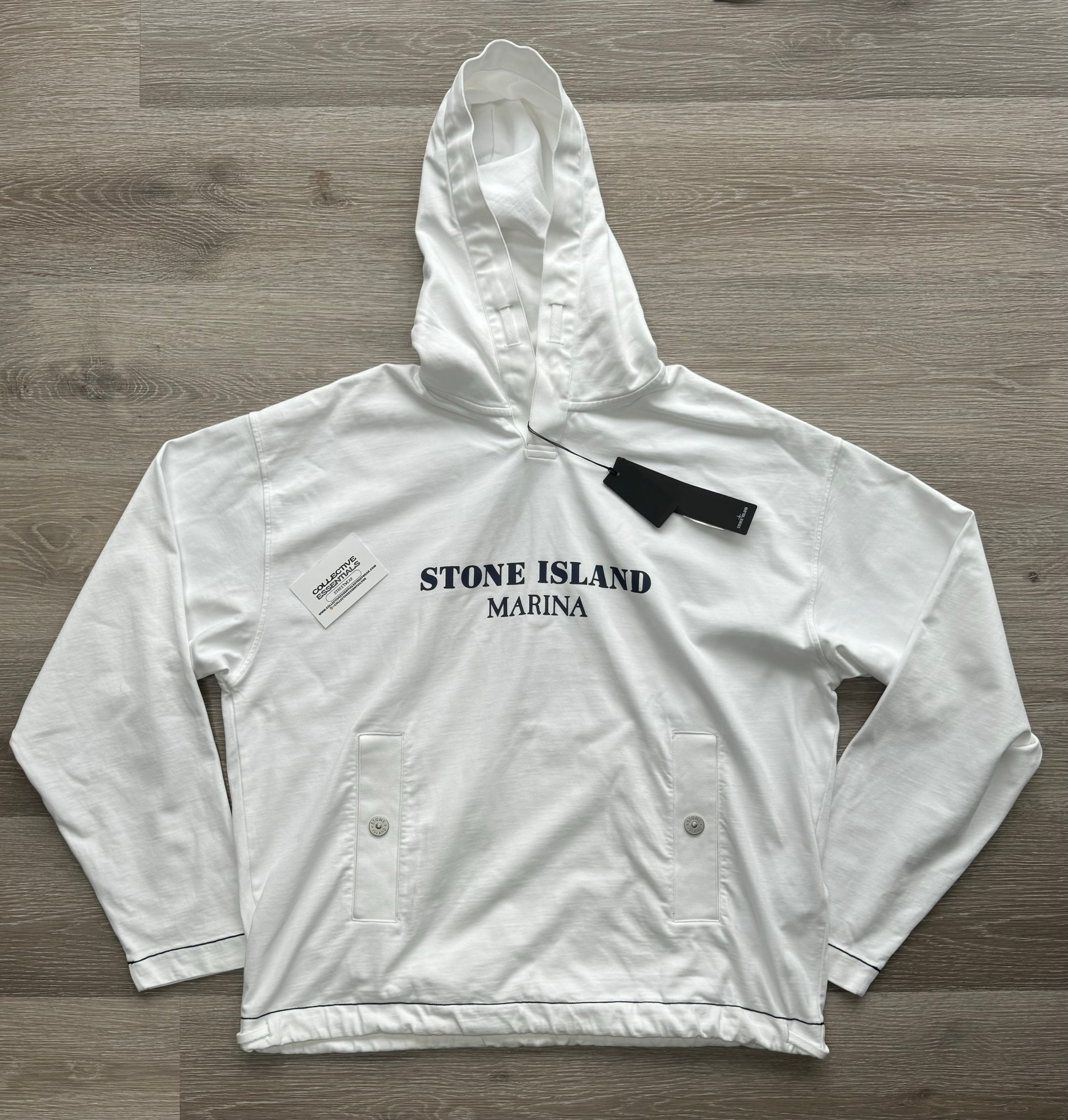 Stone Island Marina Hoodie - Large (White)
