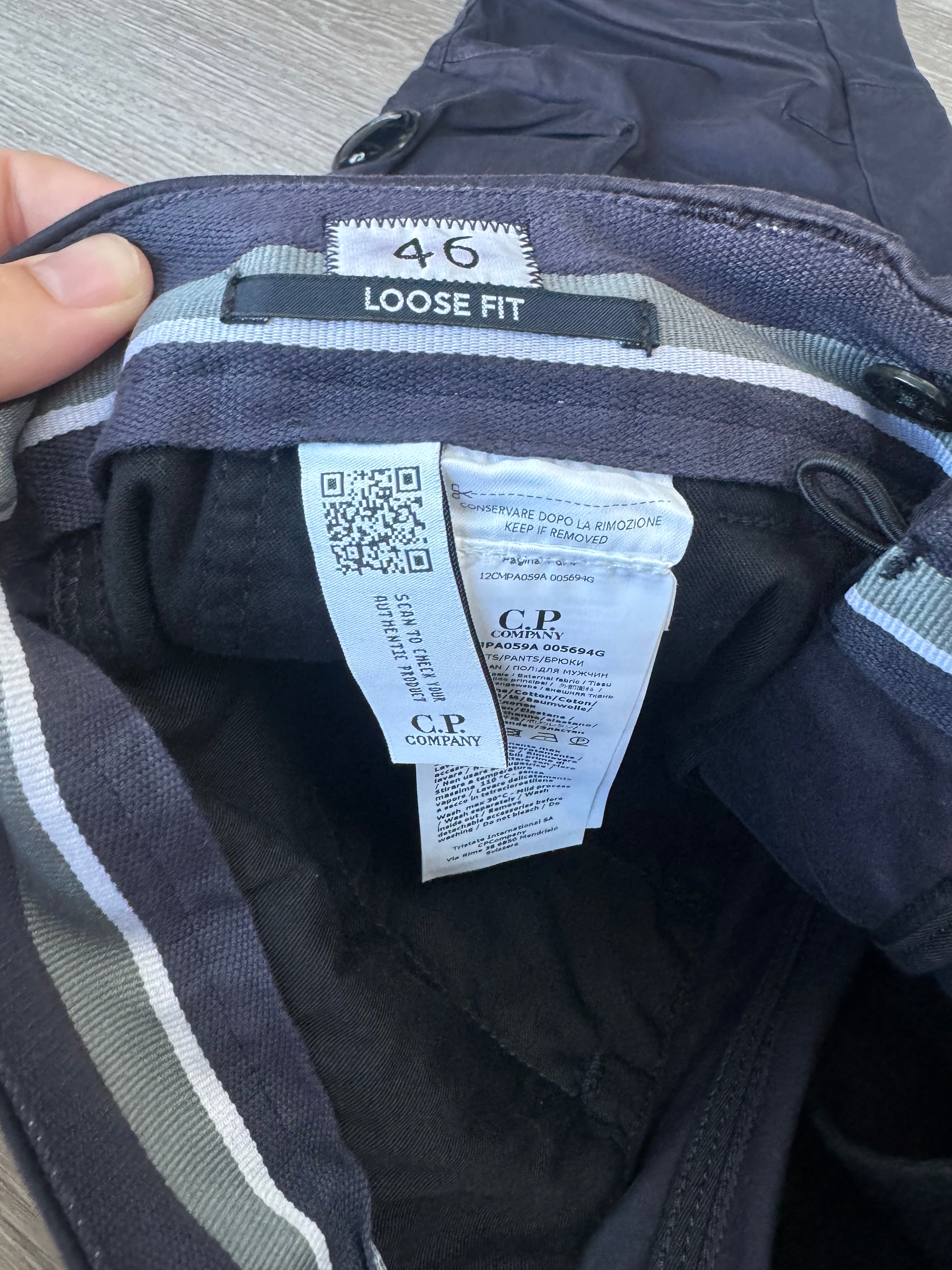 C.P. Company Raso Cargo Trousers - Navy