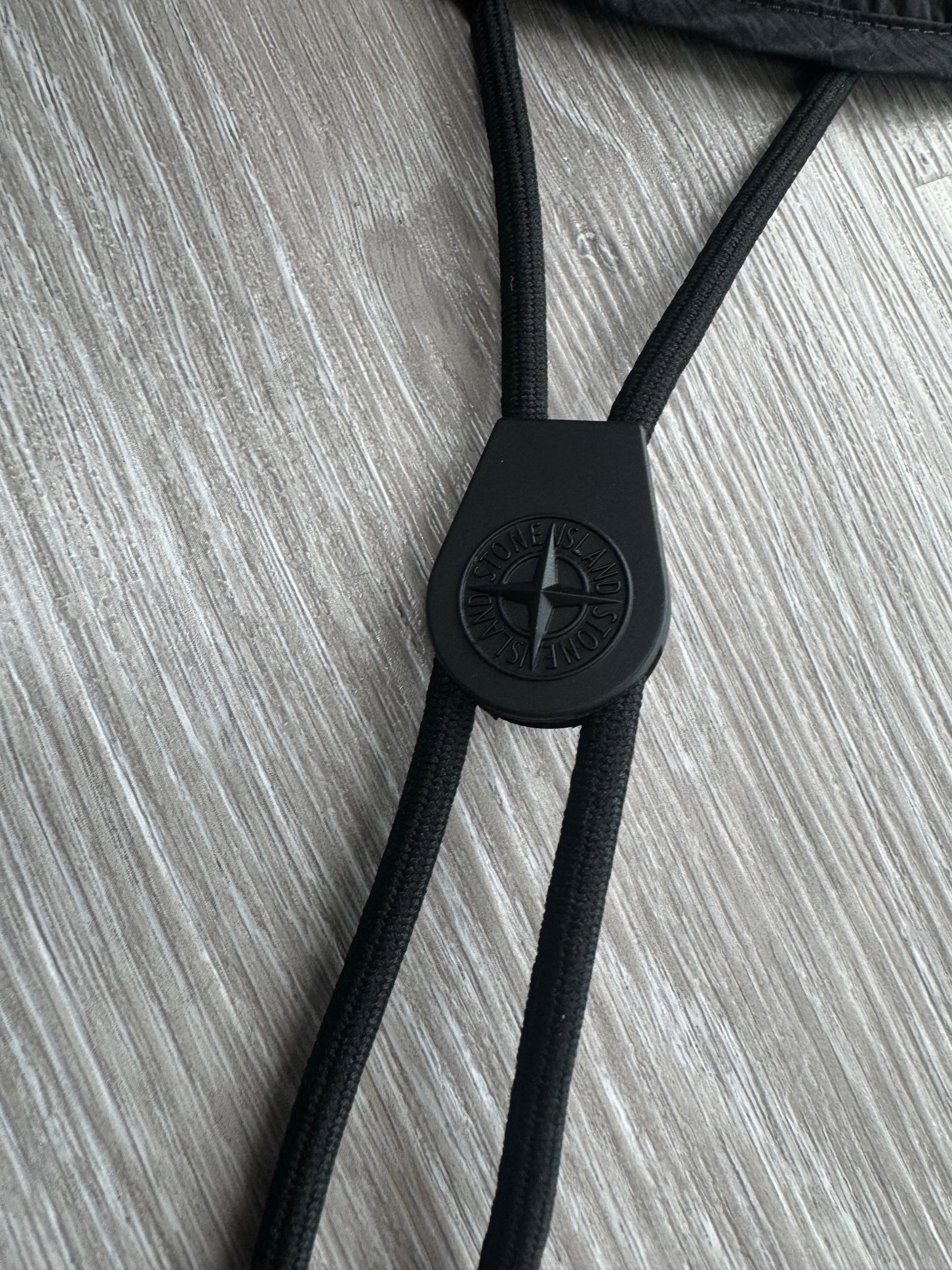 Stone Island Nylon Metal Boonie Bucket Hat with String (Black)