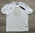 Stone Island White Industrial Two Textured Print T-Shirt - XL