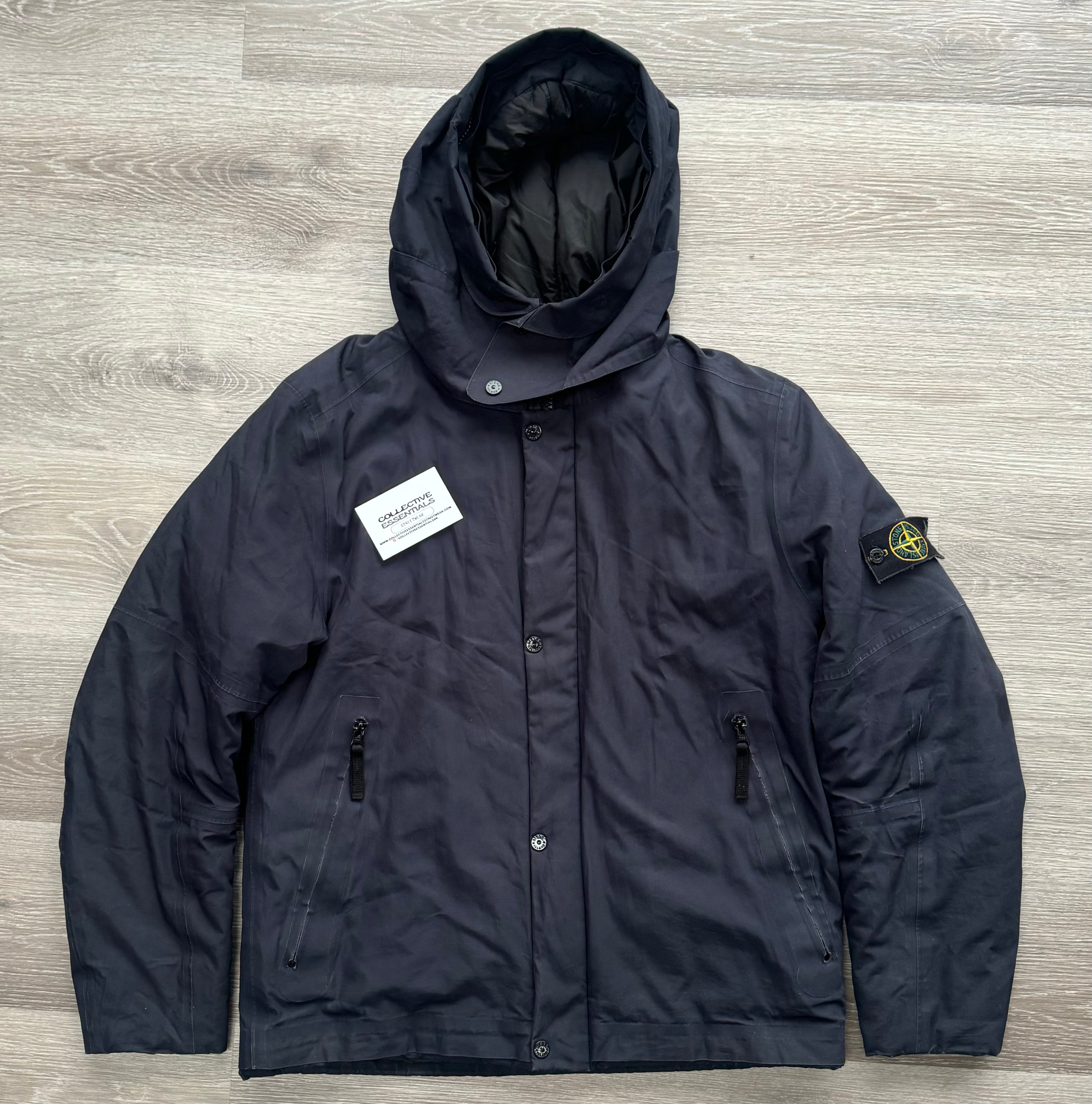 Stone Island Water Repellent Suprima Cotton with Primaloft Insulation - Large (Navy)