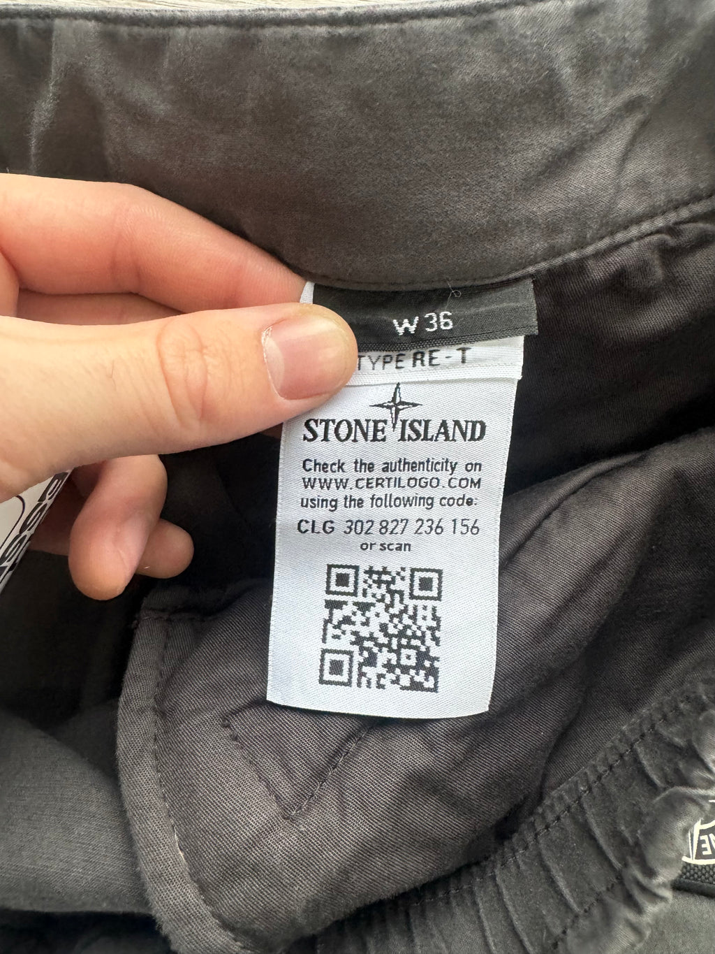 Stone Island Compass Logo Trousers - 36W, 30L