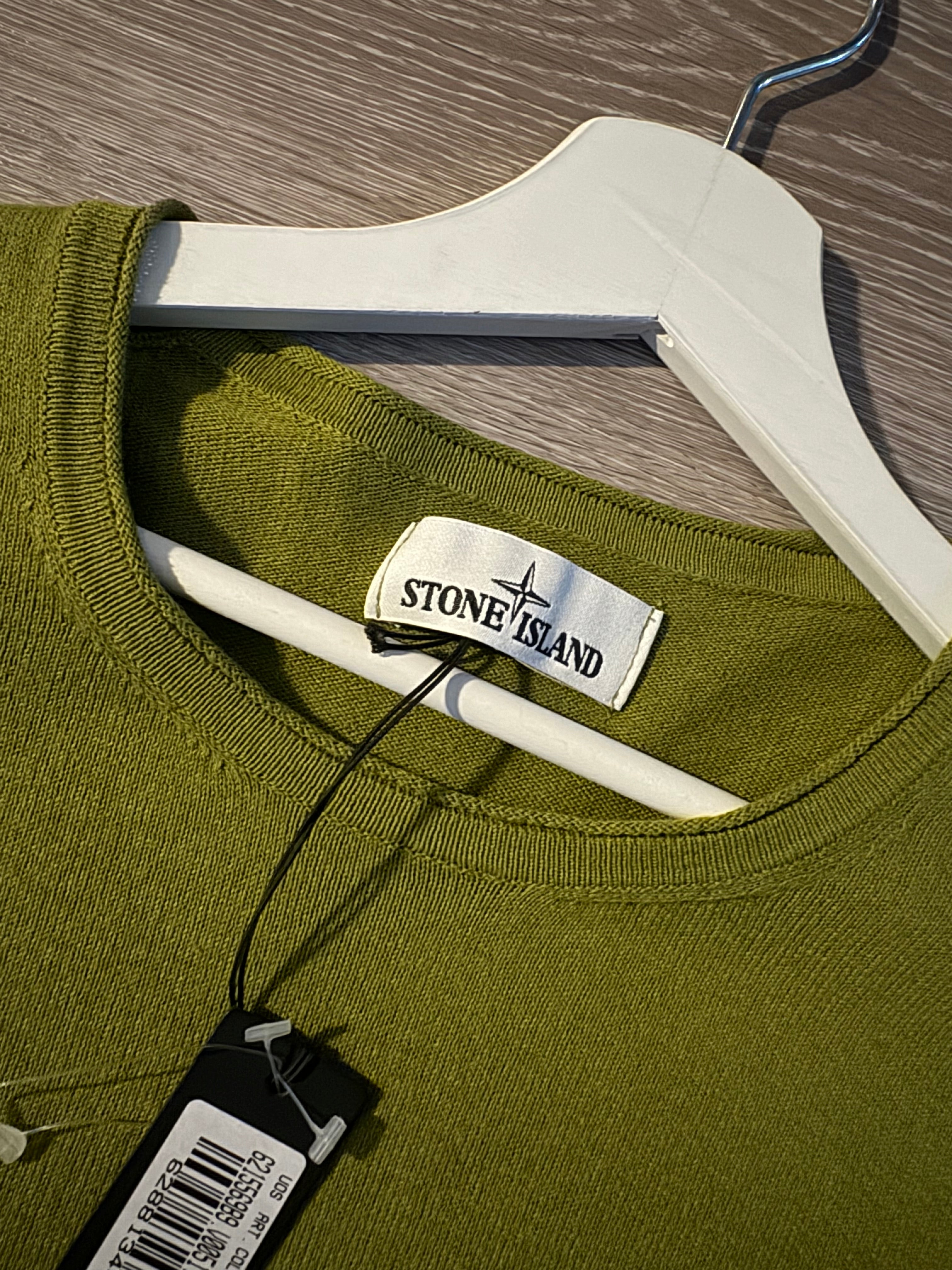 Stone Island Knitted Crewneck Sweatshirt (Lime) XL