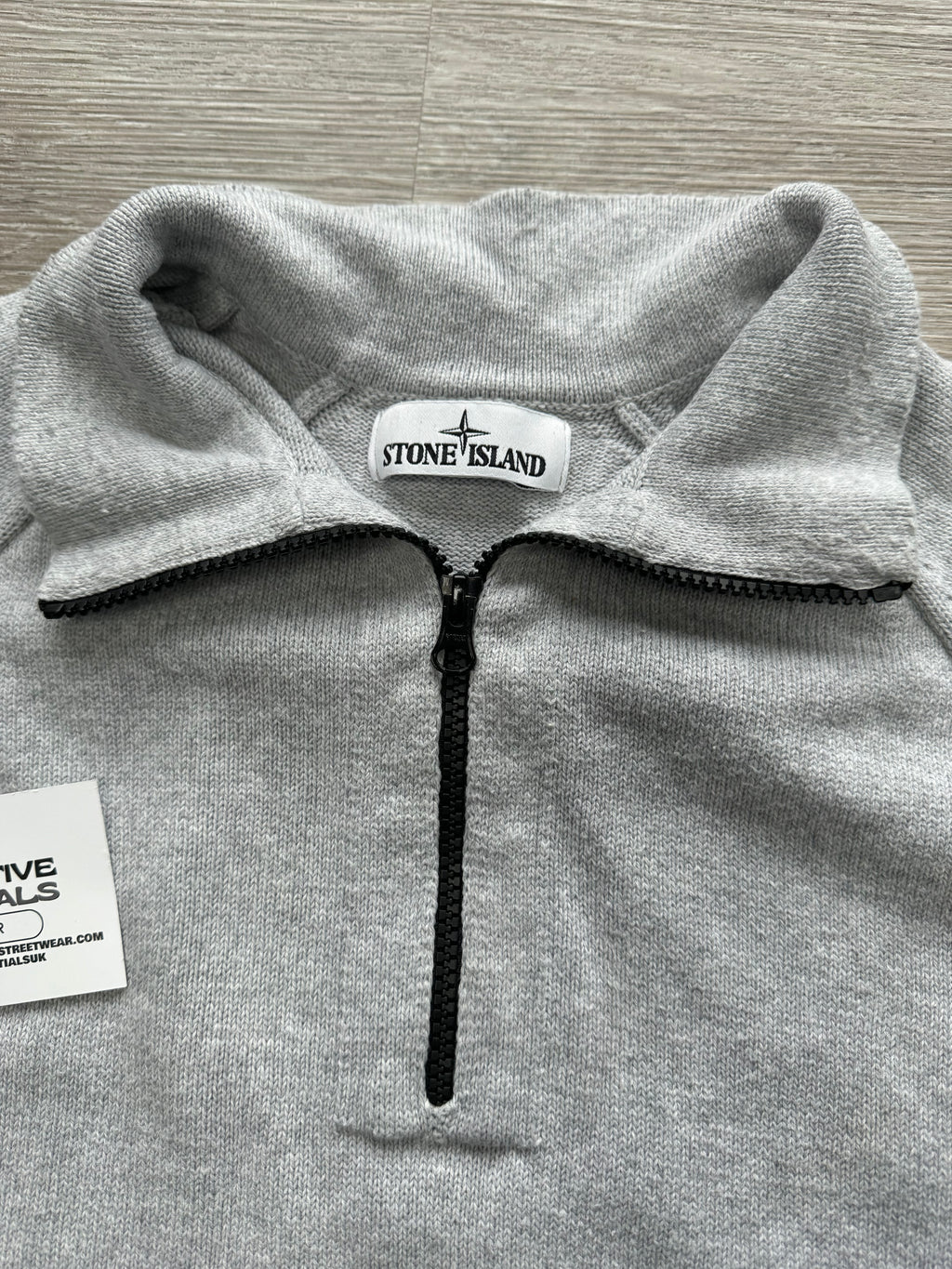 Stone Island Knitted Quarter-Zip - Medium