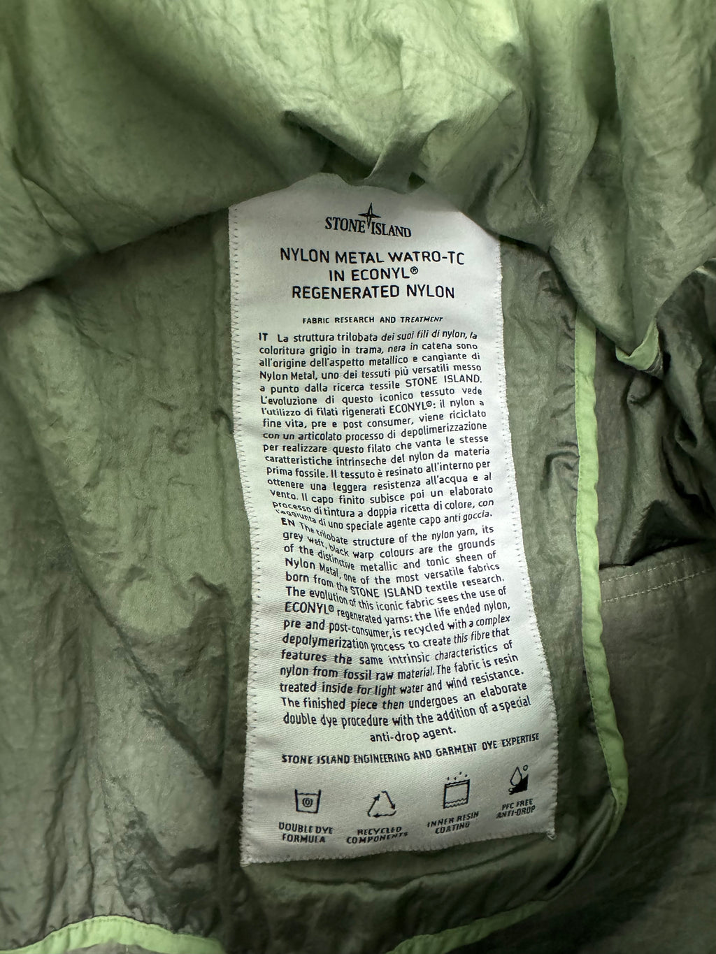 Stone Island Nylon Watro-TC Pullover Smock - Medium