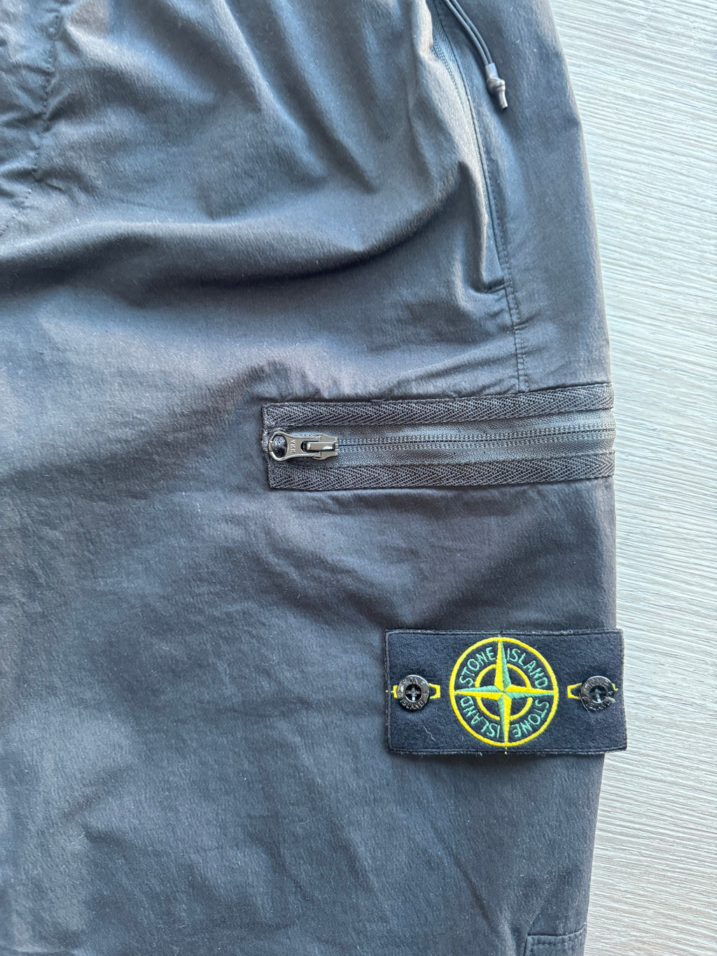 Stone Island Stretch-TC Cargo Trousers - Black