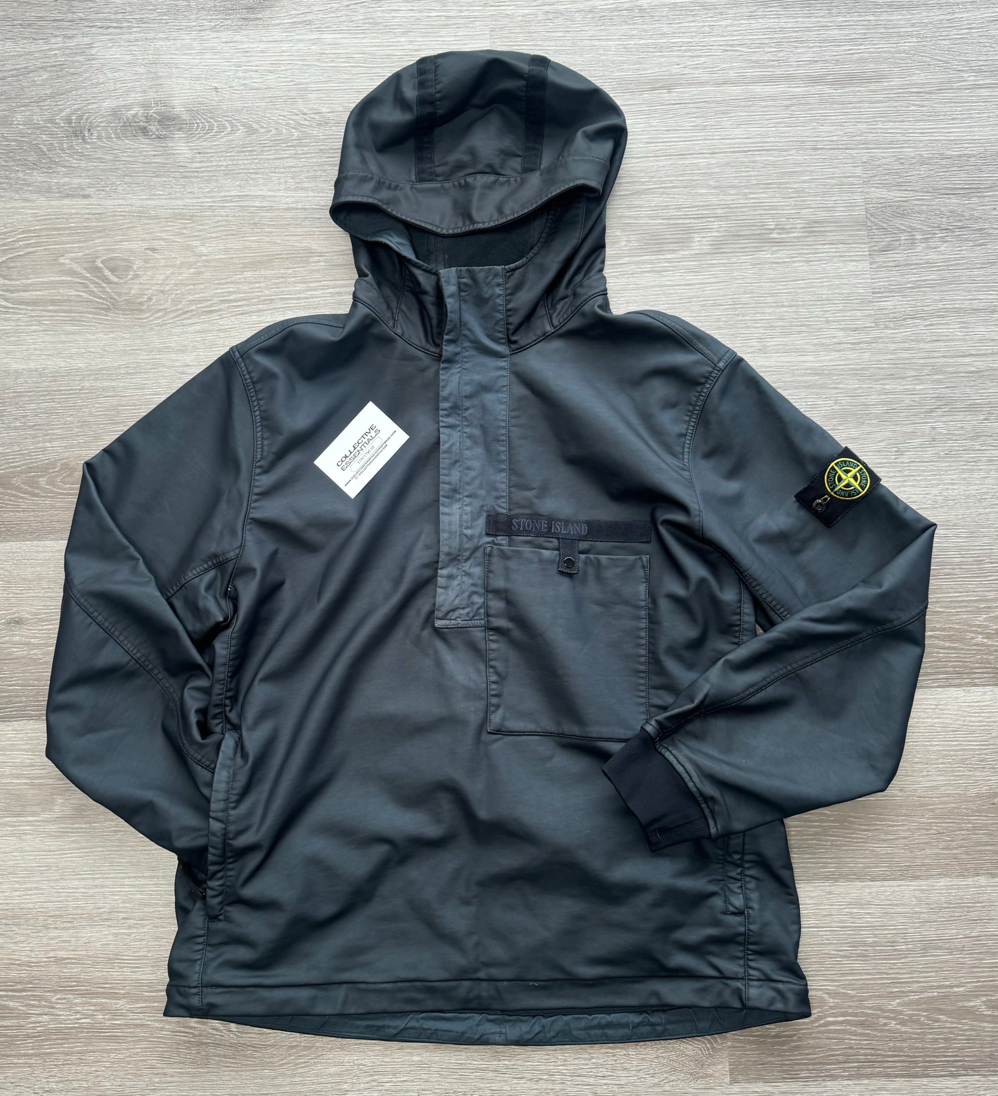 Stone Island Navy Felpa Diagonale Gommata - XL