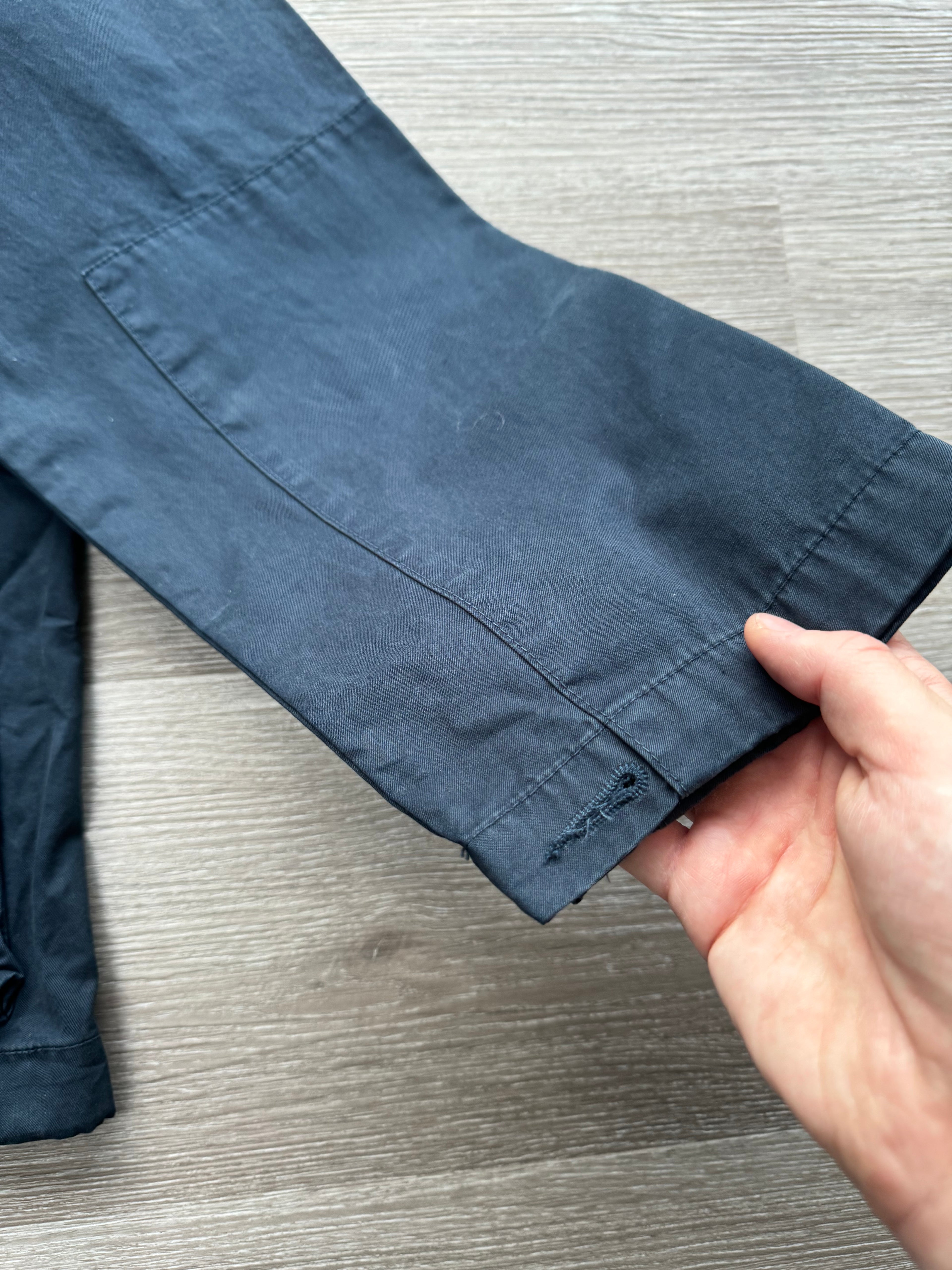 Nigel Cabourn Lybro Navy Zip Army Smock - Medium