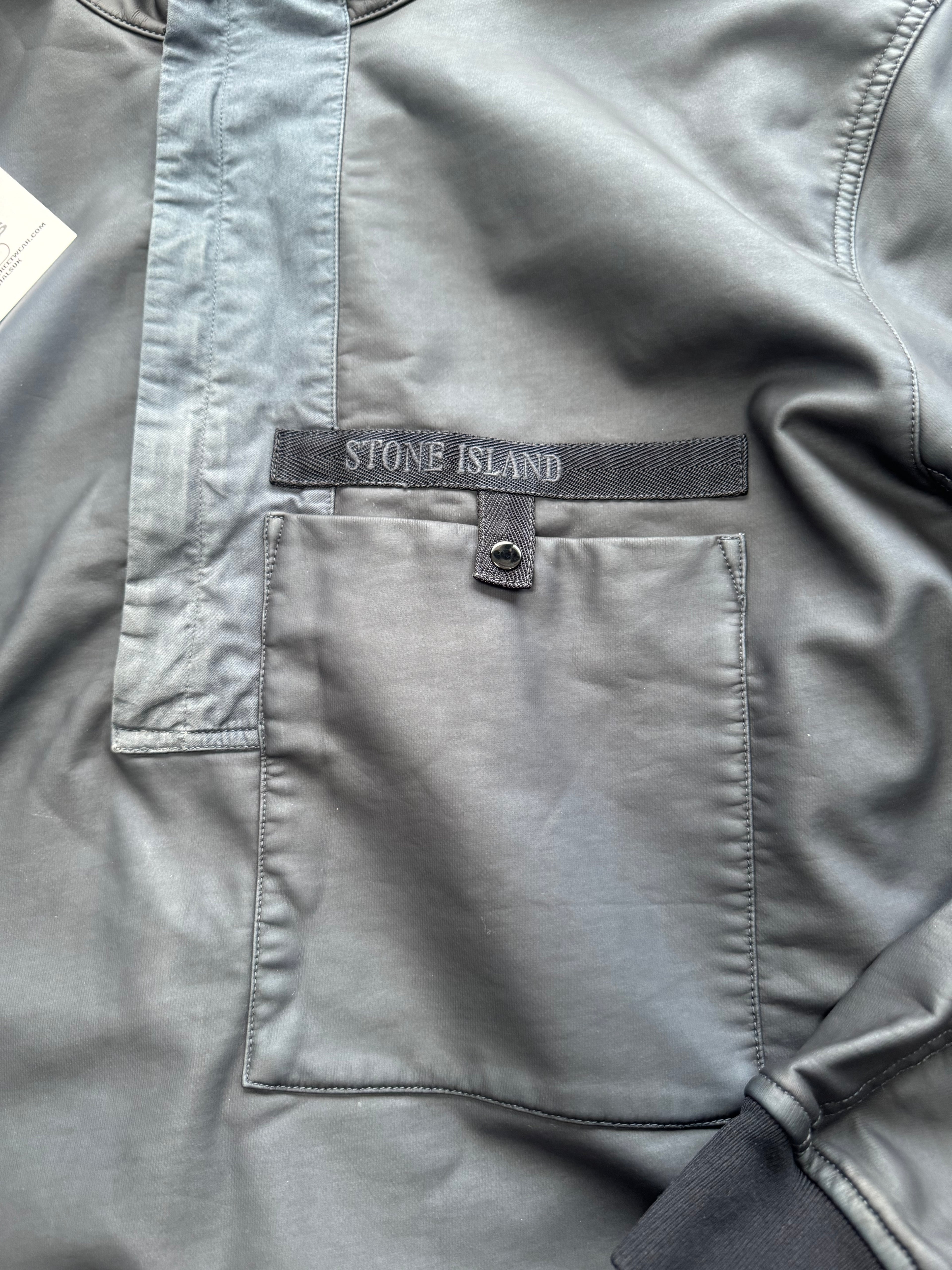 Stone Island Navy Felpa Diagonale Gommata - XL