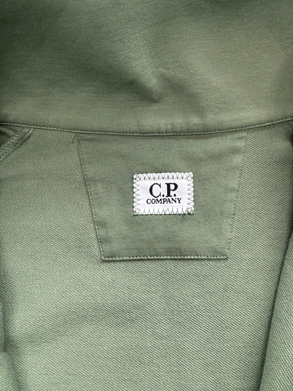 C.P. Company Green Metropolis Series Half Zip Sweatshirt - Large
