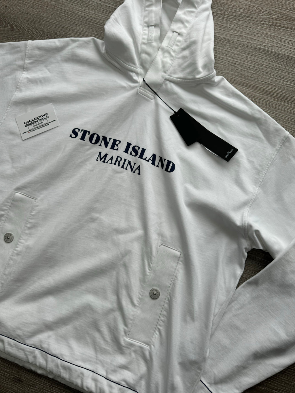 Stone Island Marina Hoodie - Large (White)