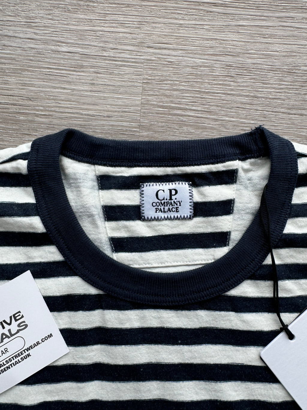 C.P. Company x Palace Striped Logo T-Shirt – Medium