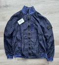 Stone Island Shadow Projects Striped Nylon Metal Jacket - Navy