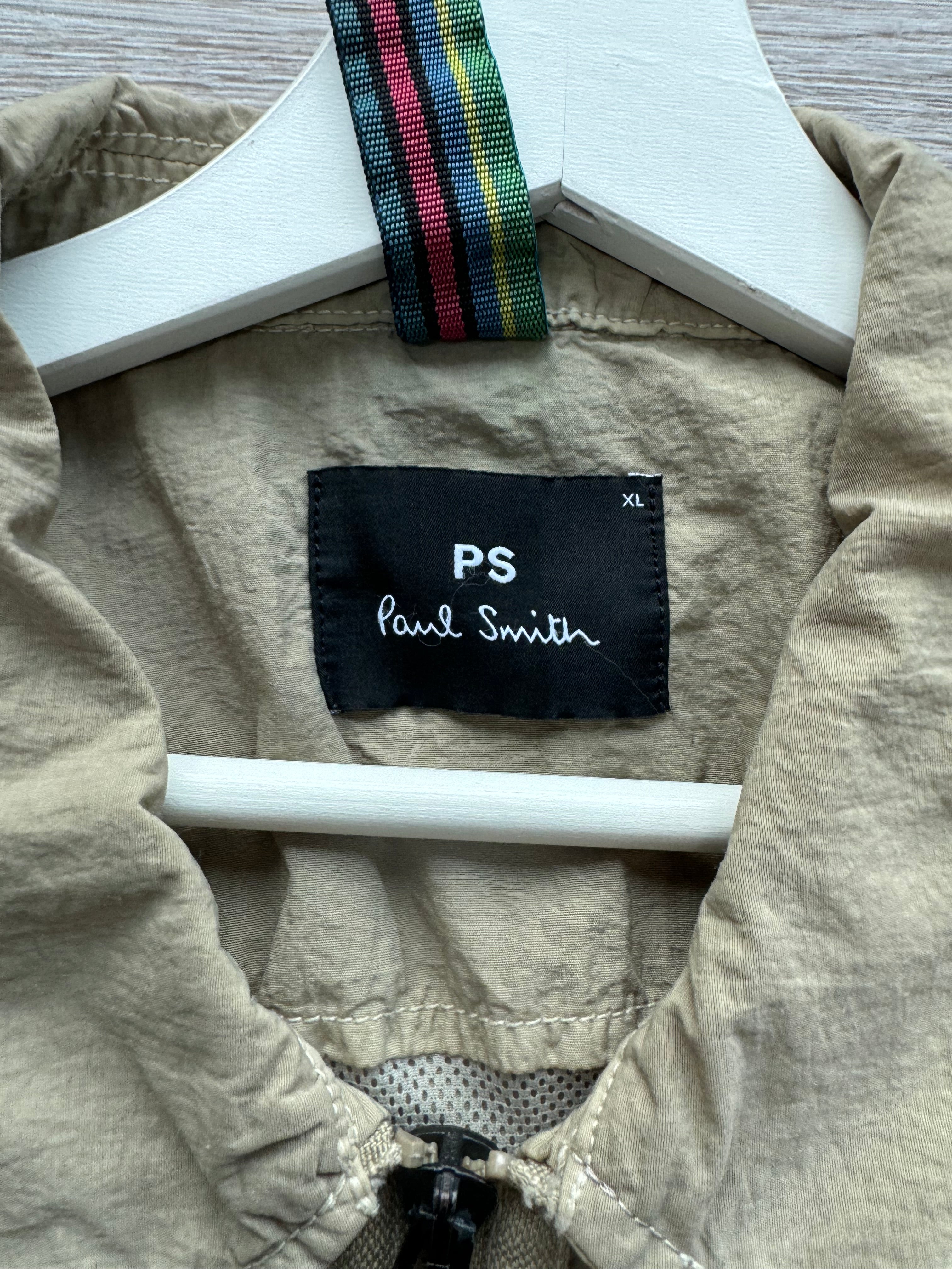 Paul Smith Tan Full Zip Nylon Overshirt Jacket - XL