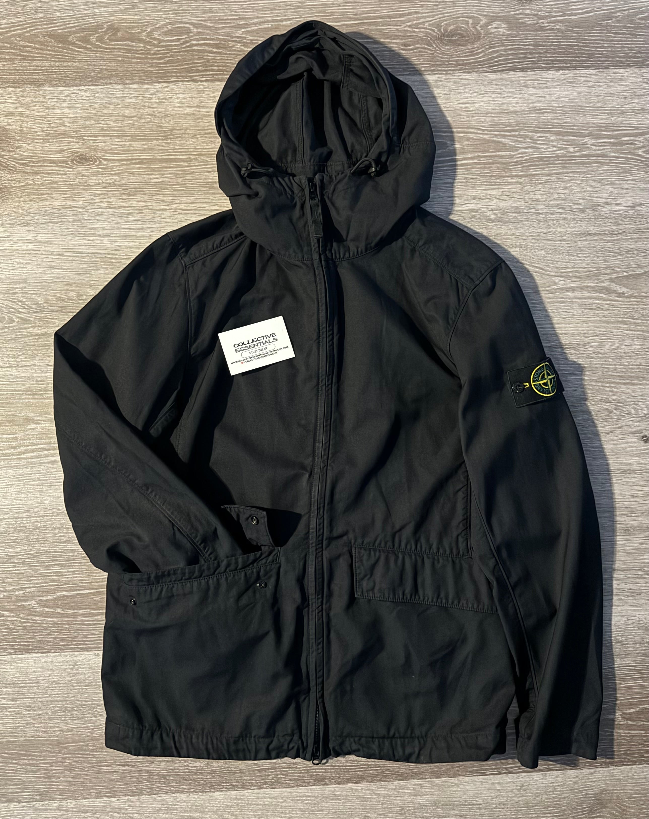 Stone Island Nylon Cotton Batavia Jacket (Black)