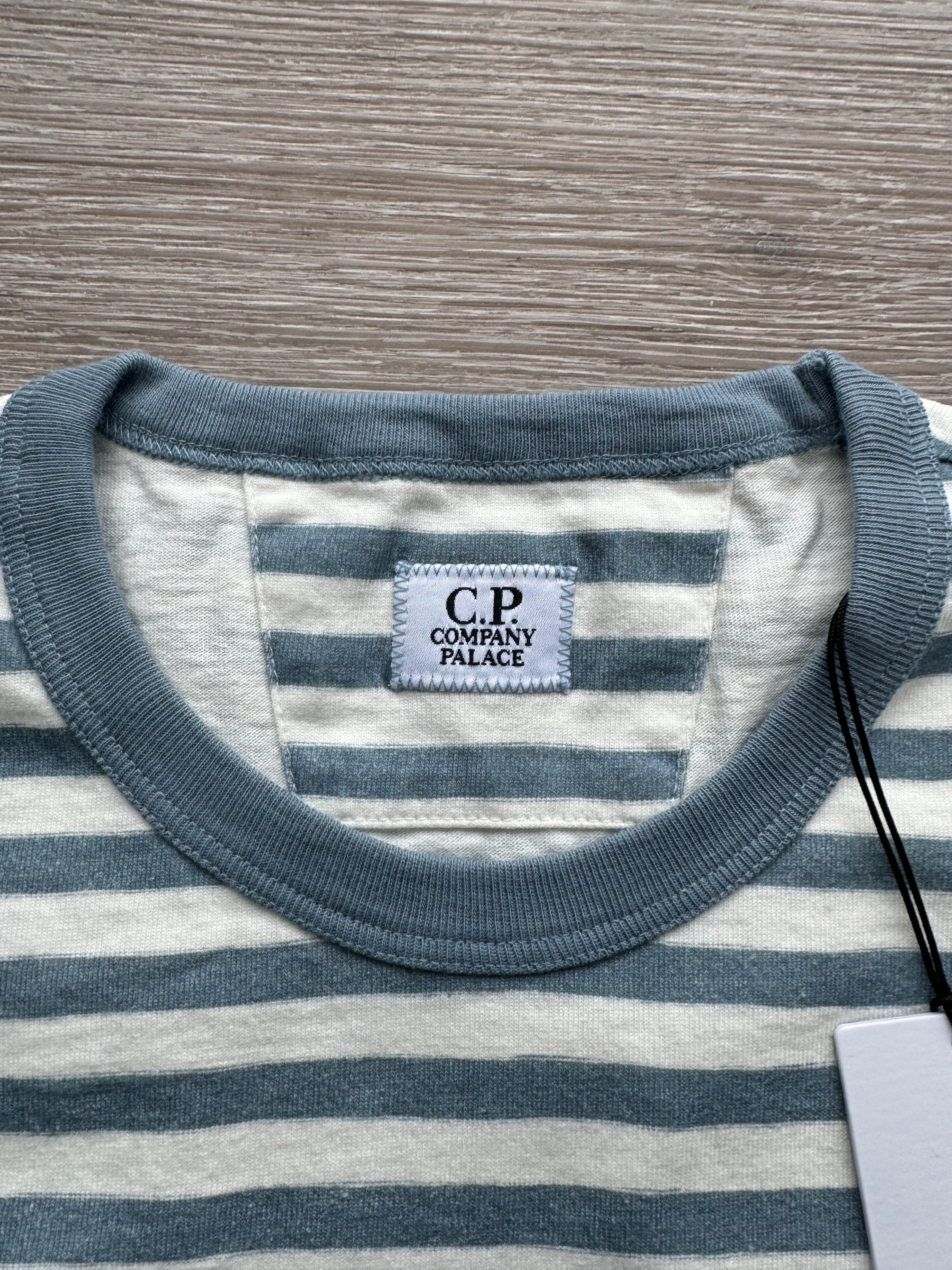 C.P. Company x Palace Striped Logo T-Shirt – Medium