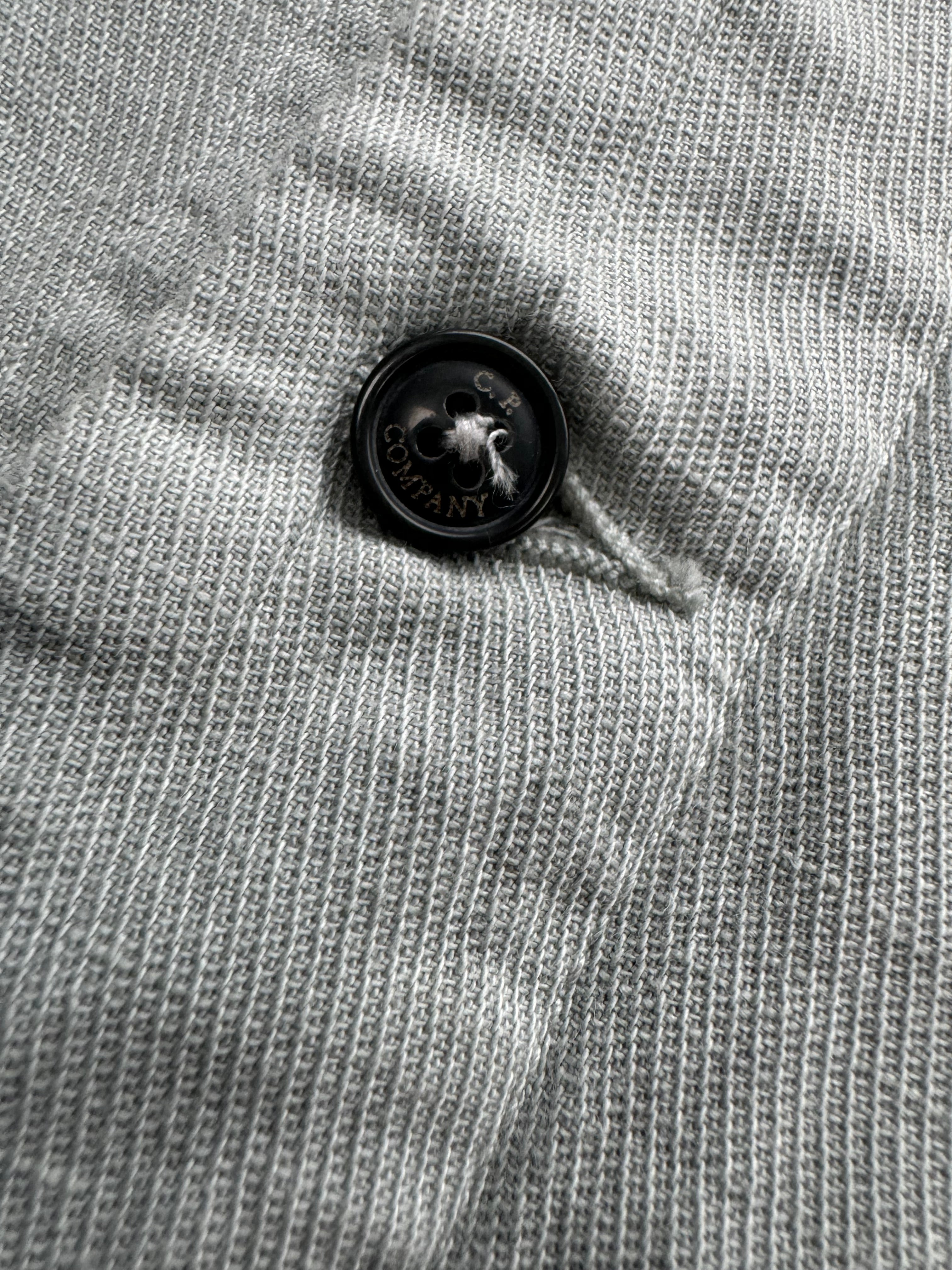 C.P. Company Buttoned Cotton/Linen Blend Overshirt - Medium