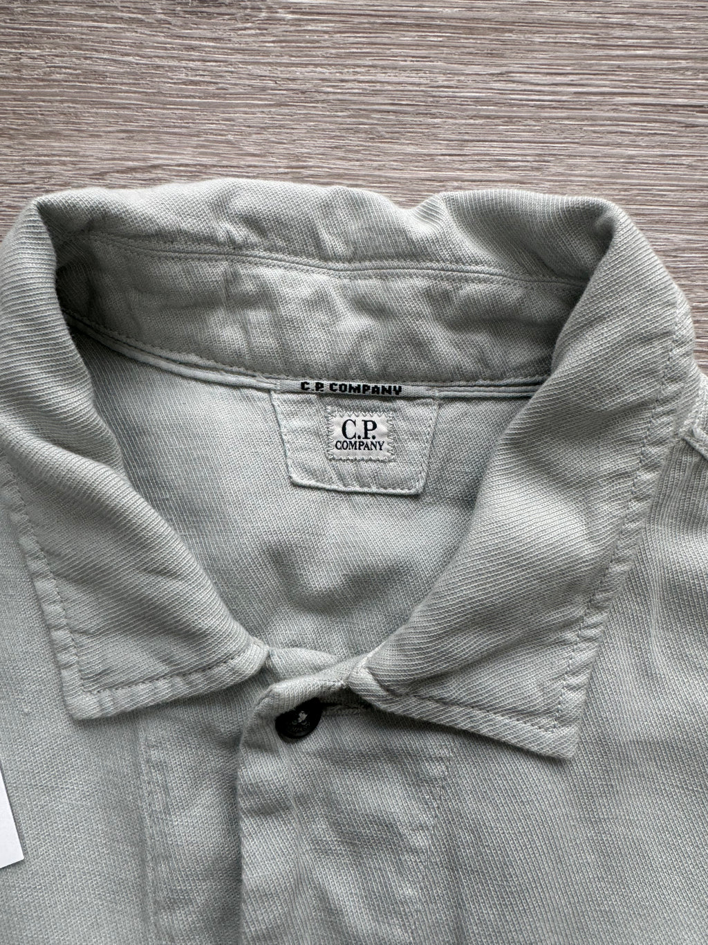 C.P. Company Buttoned Cotton/Linen Blend Overshirt - Medium