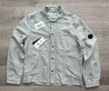 C.P. Company Buttoned Cotton/Linen Blend Overshirt - Medium