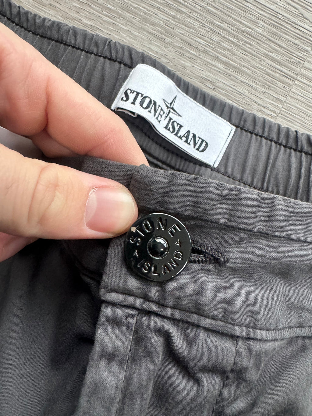 Stone Island Compass Logo Trousers - 36W, 30L